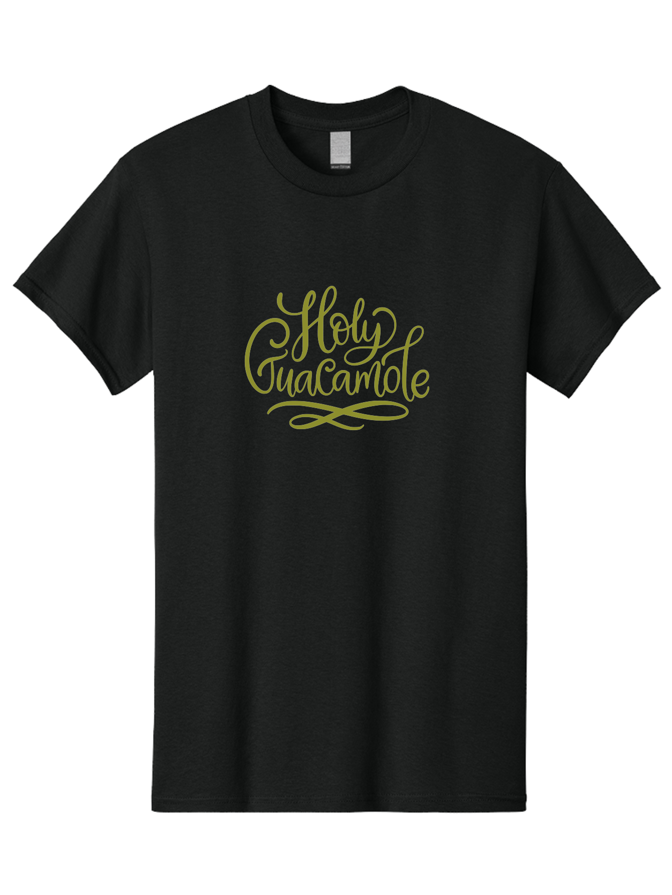 Holy-Guacamole-2 Men'S Graphic Tee, 100% Cotton, Comfortable Casual Summer Wear, Machine Washable, Holy Guacamole, Cursive Script, Decorative Text, Foodie Phrase, Culinary Quote, Trendy Typography, Mexican Cuisine, Dip Lover, Funny Phrase - Aaa253