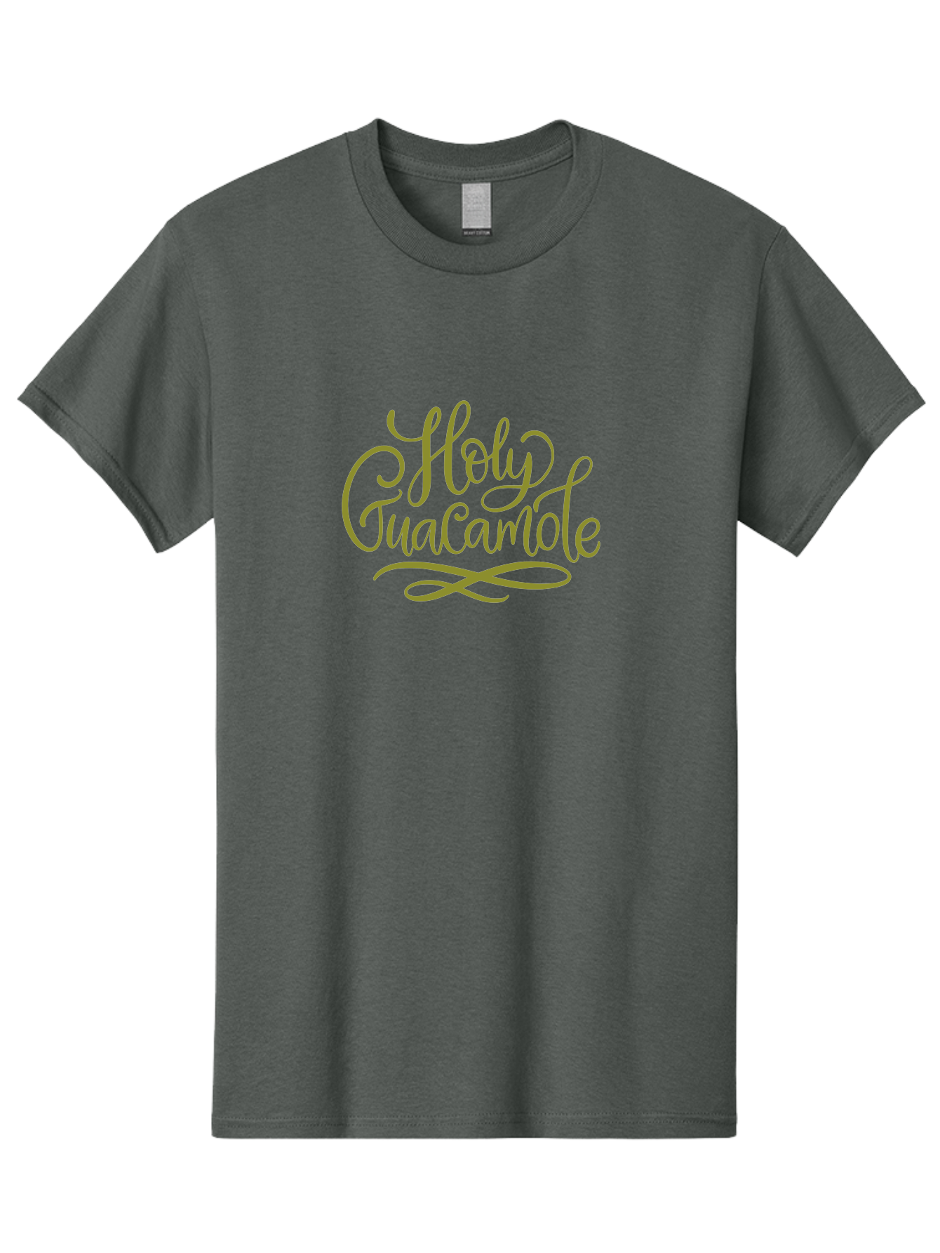 Holy-Guacamole-2 Men'S Graphic Tee, 100% Cotton, Comfortable Casual Summer Wear, Machine Washable, Holy Guacamole, Cursive Script, Decorative Text, Foodie Phrase, Culinary Quote, Trendy Typography, Mexican Cuisine, Dip Lover, Funny Phrase - Aaa253