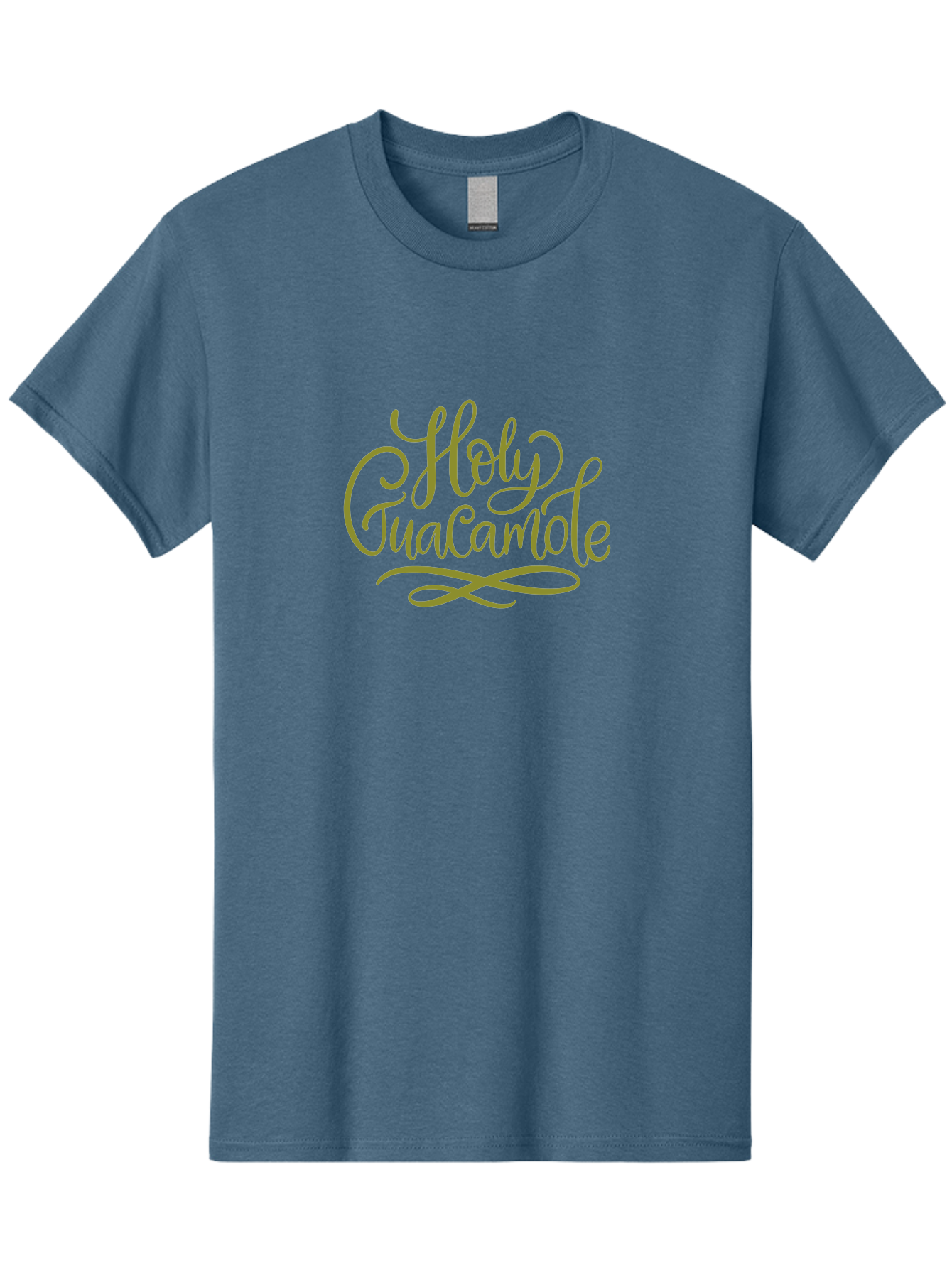 Holy-Guacamole-2 Men'S Graphic Tee, 100% Cotton, Comfortable Casual Summer Wear, Machine Washable, Holy Guacamole, Cursive Script, Decorative Text, Foodie Phrase, Culinary Quote, Trendy Typography, Mexican Cuisine, Dip Lover, Funny Phrase - Aaa253
