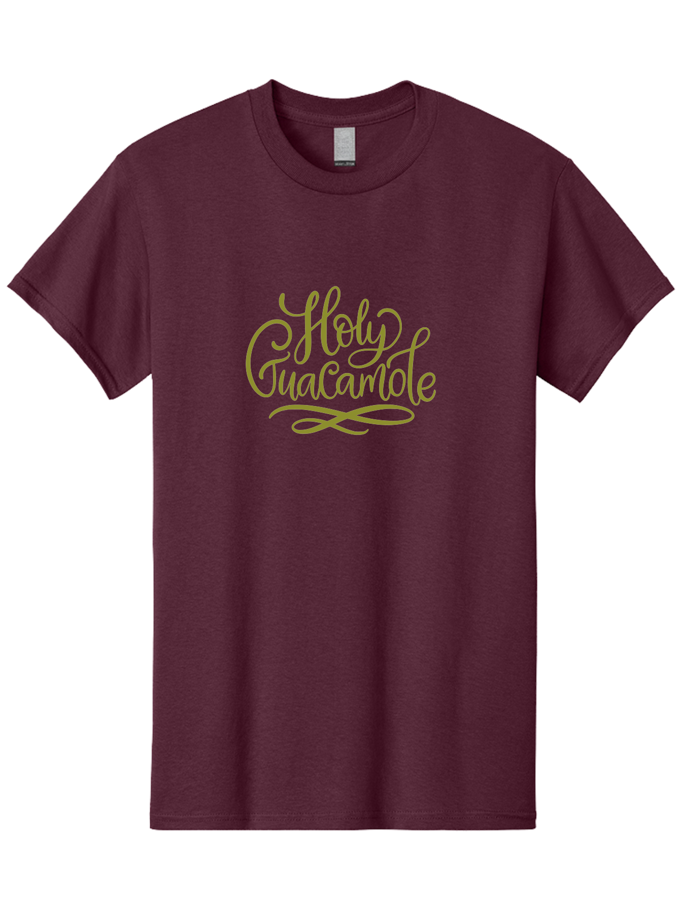 Holy-Guacamole-2 Men'S Graphic Tee, 100% Cotton, Comfortable Casual Summer Wear, Machine Washable, Holy Guacamole, Cursive Script, Decorative Text, Foodie Phrase, Culinary Quote, Trendy Typography, Mexican Cuisine, Dip Lover, Funny Phrase - Aaa253
