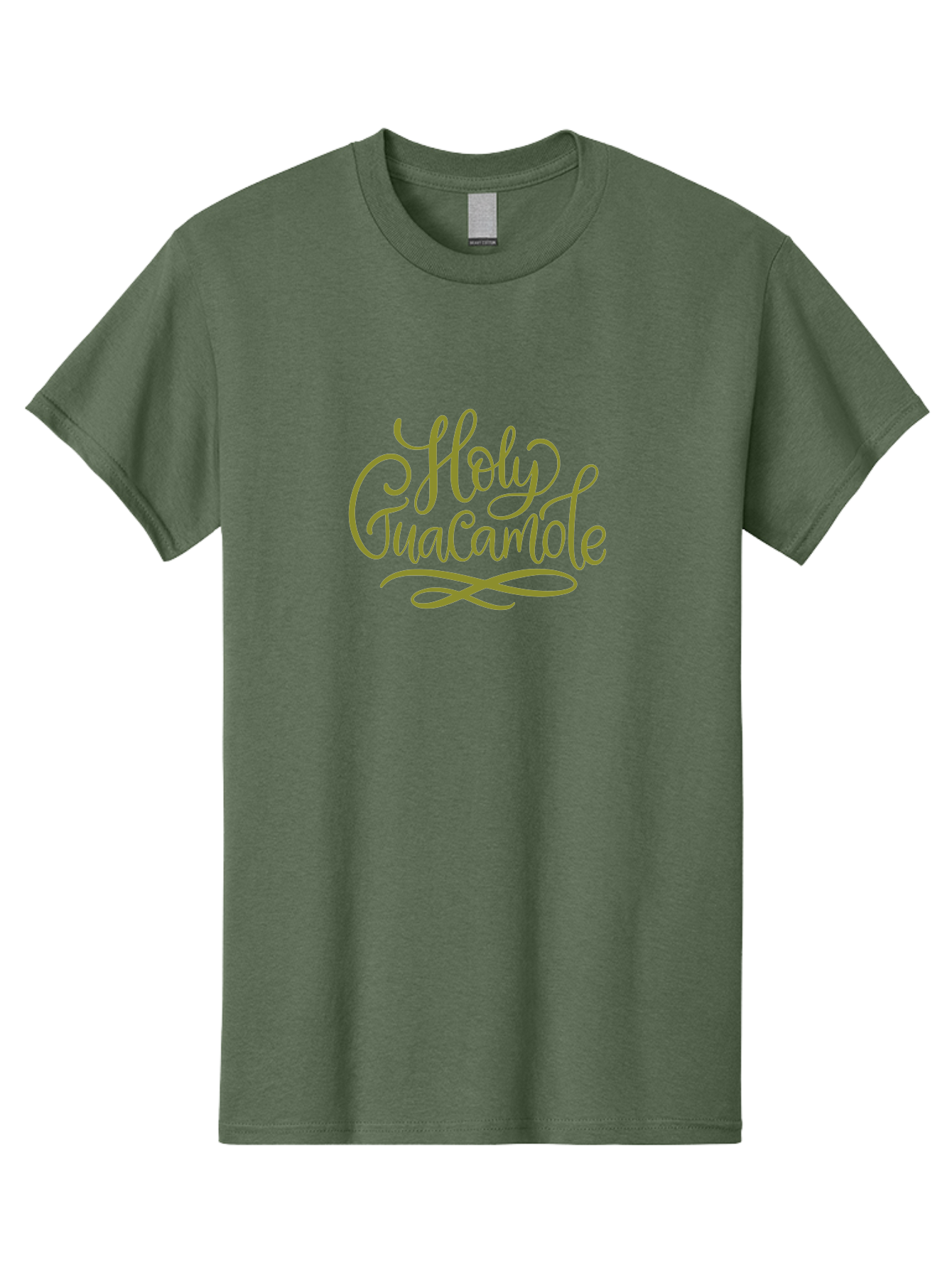 Holy-Guacamole-2 Men'S Graphic Tee, 100% Cotton, Comfortable Casual Summer Wear, Machine Washable, Holy Guacamole, Cursive Script, Decorative Text, Foodie Phrase, Culinary Quote, Trendy Typography, Mexican Cuisine, Dip Lover, Funny Phrase - Aaa253