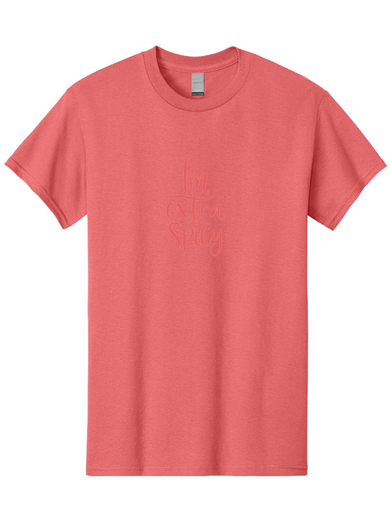 I-M-Extra-Spicy-2 Men'S Graphic Tee, 100% Cotton, Comfortable Casual Summer Wear, Machine Washable, Fun Phrase, Quirky Quote, Pink Text, Funny Saying, Sassy Statement, Bold Typography, Motivational Phrase, Attitude Adjustment - Aaa259