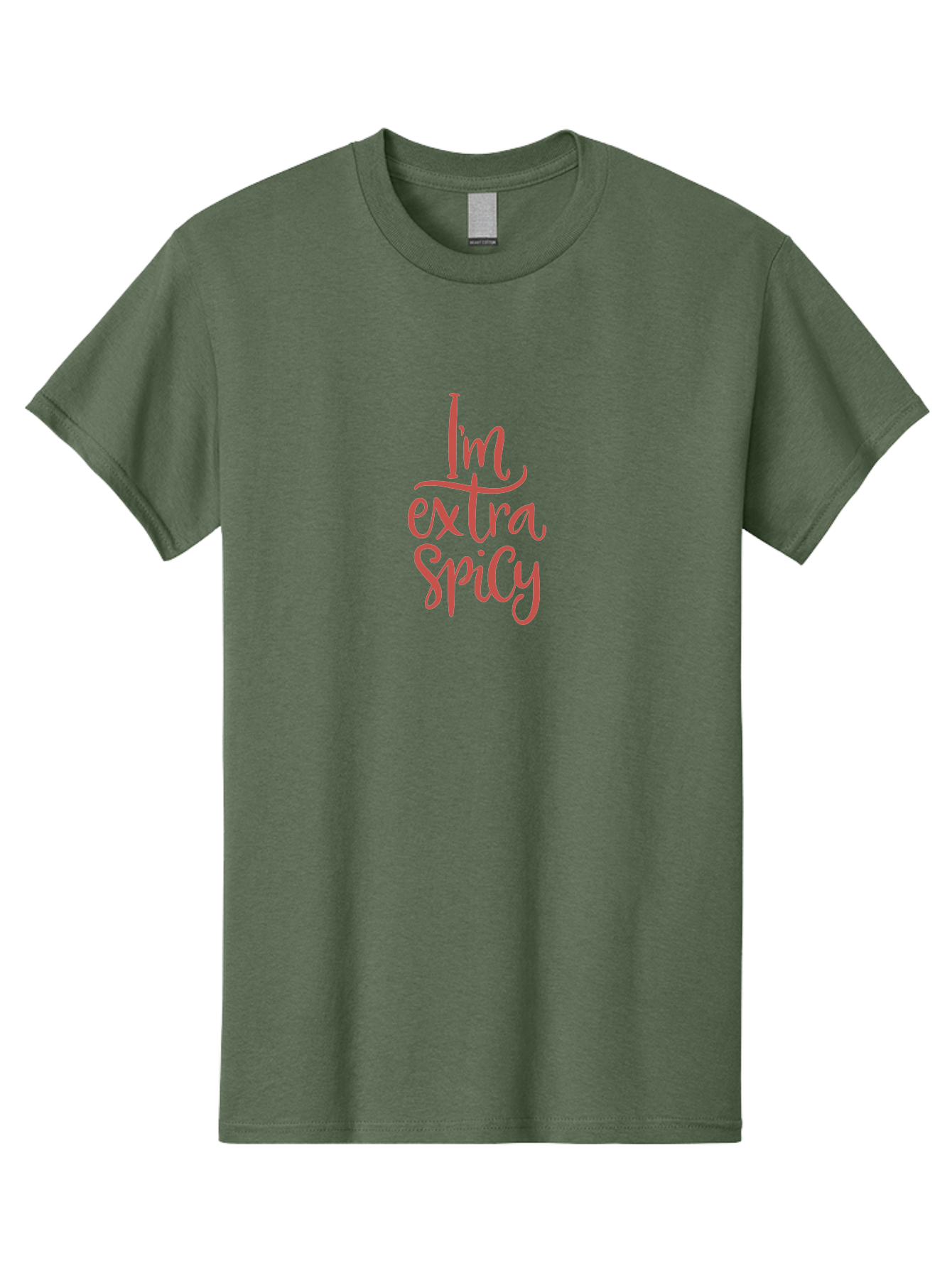 I-M-Extra-Spicy-3 Men'S Graphic Tee, 100% Cotton, Comfortable Casual Summer Wear, Machine Washable, Female Empowerment, Sass, Confidence, Attitude, Inspirational Quote, Funny Phrase, Bold Statement, Hot Personality - Aaa260