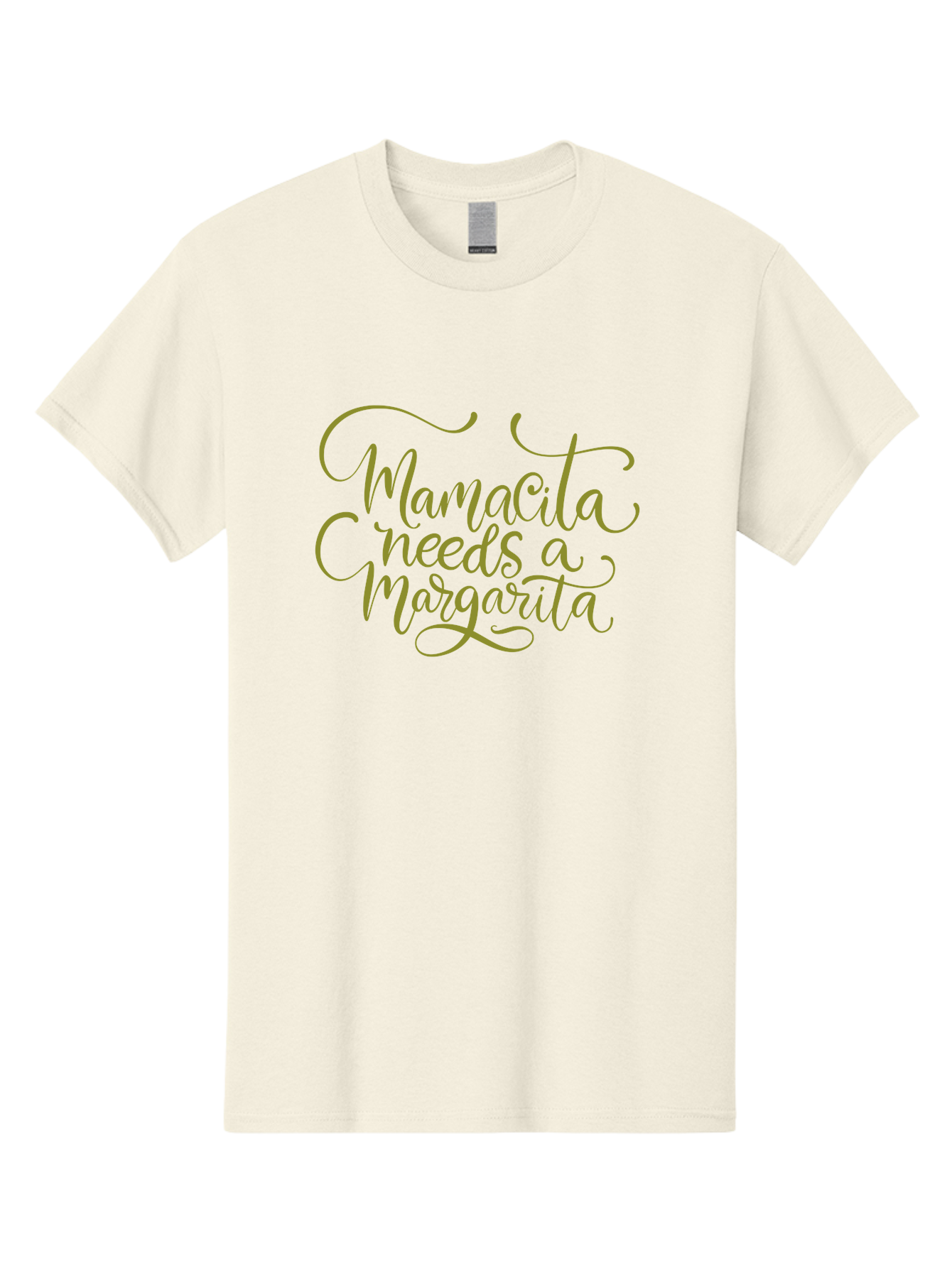 Mamacita-Needs-A-Margarita-3 Men'S Graphic Tee, 100% Cotton, Comfortable Casual Summer Wear, Machine Washable, Humorous Quote, Funny Phrase, Margarita Cocktail, Mamaquita, Red Text, Decorative Font, Elegant Script, Festive Vibes, - Aaa275