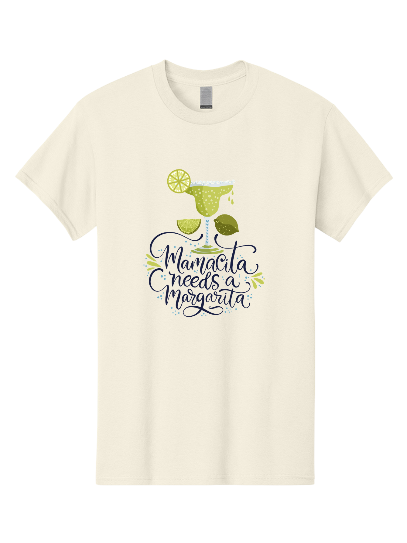 Mamacita-Needs-A-Margarita Men'S Graphic Tee, 100% Cotton, Comfortable Casual Summer Wear, Machine Washable, Margarita Cocktail, Salt Rim, Citrus Slices, Festive Drinks, Party Vibes, Summer Fun, Happy Hour, Cocktail Hour, Margarita Love, - Aaa276