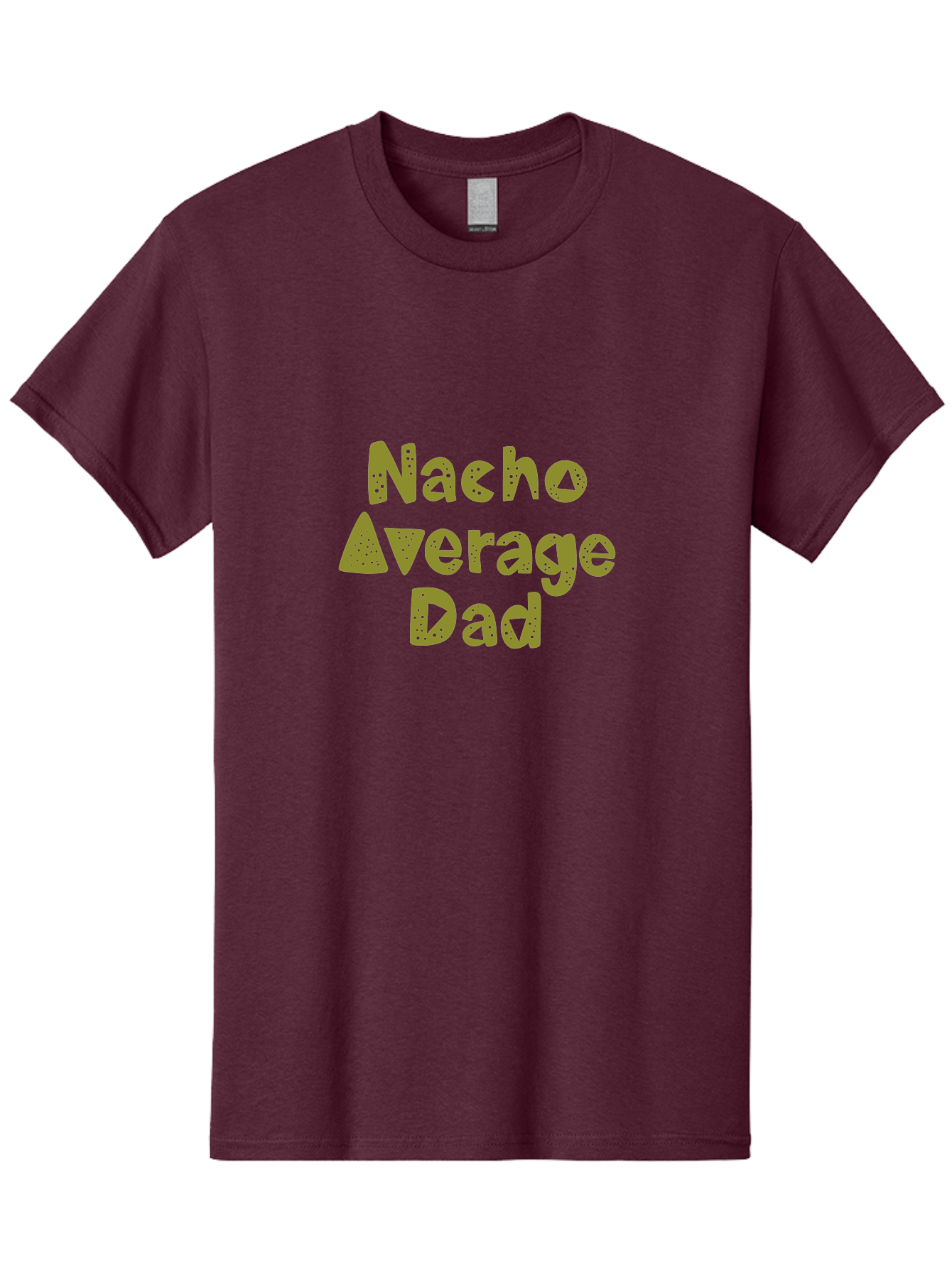 Nacho-Average-Dad-1 Men'S Graphic Tee, 100% Cotton, Comfortable Casual Summer Wear, Machine Washable, Funny Dad Joke, Nacho Average Dad, Father'S Day Gift, Humor, Playful Dads, Dad Humor, Quirky, Graphic T-Shirt - Aaa282