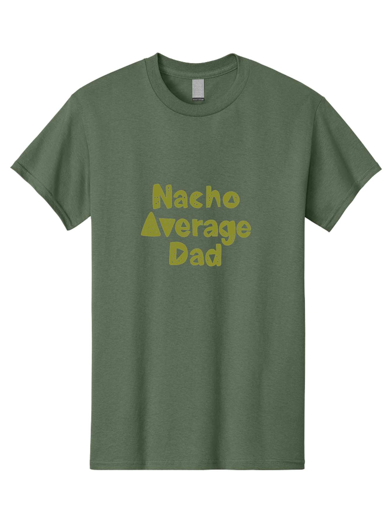 Nacho-Average-Dad-1 Men'S Graphic Tee, 100% Cotton, Comfortable Casual Summer Wear, Machine Washable, Funny Dad Joke, Nacho Average Dad, Father'S Day Gift, Humor, Playful Dads, Dad Humor, Quirky, Graphic T-Shirt - Aaa282