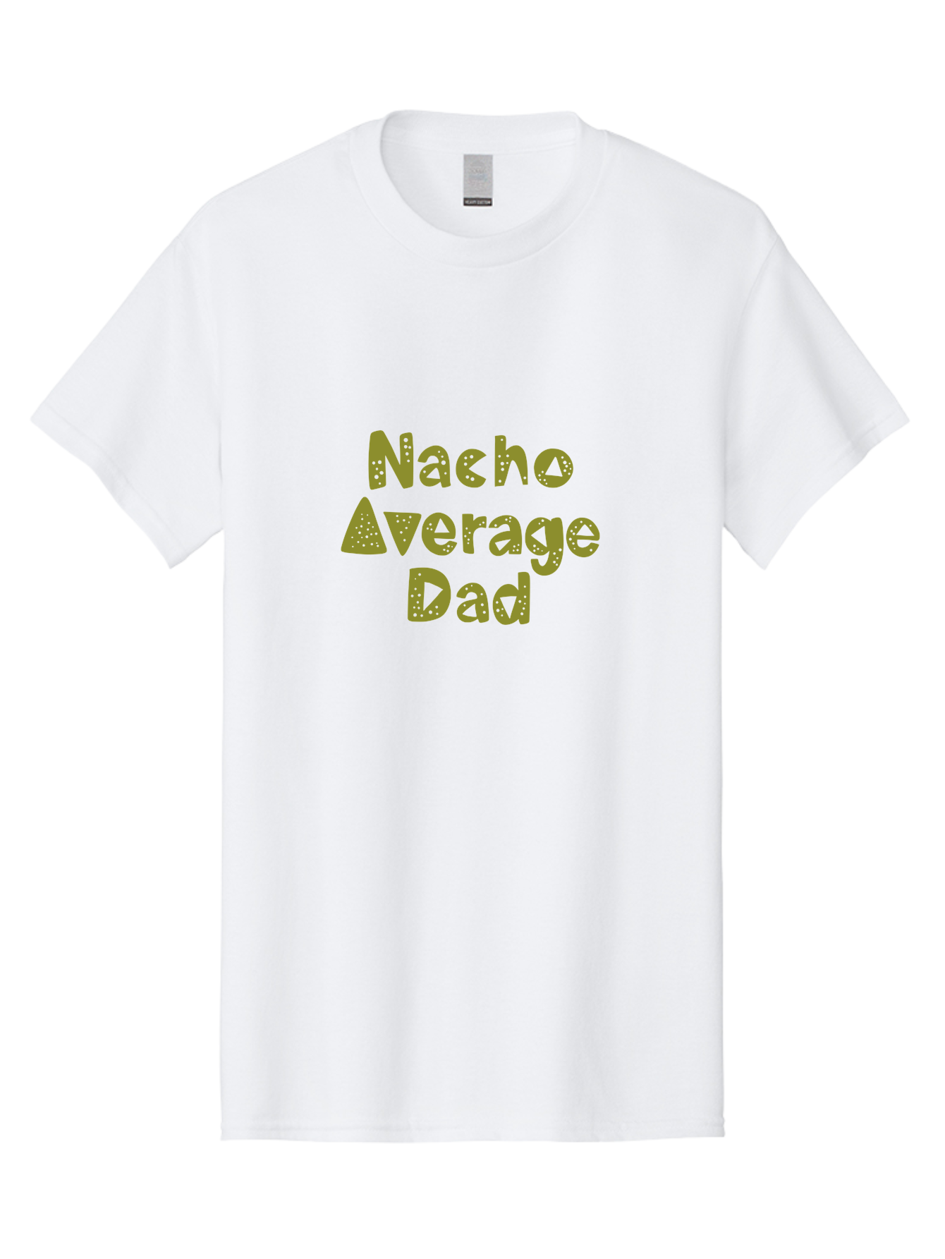 Nacho-Average-Dad-1 Men'S Graphic Tee, 100% Cotton, Comfortable Casual Summer Wear, Machine Washable, Funny Dad Joke, Nacho Average Dad, Father'S Day Gift, Humor, Playful Dads, Dad Humor, Quirky, Graphic T-Shirt - Aaa282