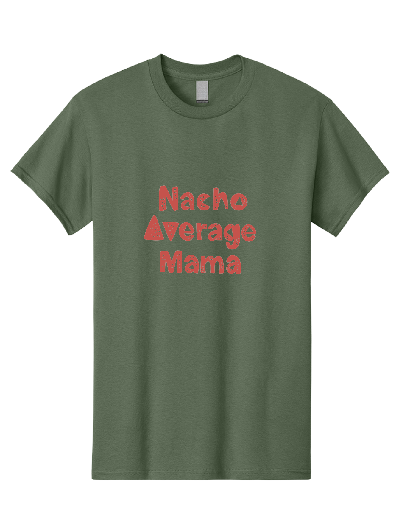 Nacho-Average-Mama-1 Men'S Graphic Tee, 100% Cotton, Comfortable Casual Summer Wear, Machine Washable, Funny Mom Quote, Nacho Average Mama, Humorous Phrase, Playful Saying, Mom Life, Relatable Humor, Sarcastic Quote - Aaa284