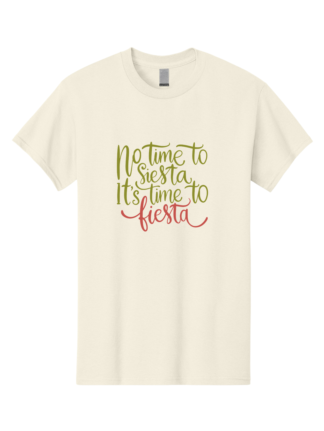 No-Time-To-Siesta-1 Men'S Graphic Tee, 100% Cotton, Comfortable Casual Summer Wear, Machine Washable, Party Invitation, Fiesta Theme, Celebration Graphics, Vibrant Pink Text, Festive T Shirt, Party Time Slogan, Party Decor - Aaa286