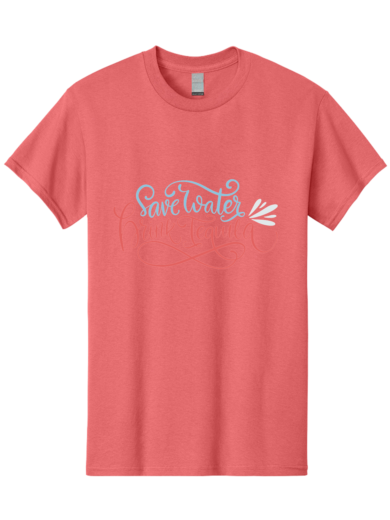 Save-Water-Drink-Tequila-3 Men'S Graphic Tee, 100% Cotton, Comfortable Casual Summer Wear, Machine Washable, Tequila Quote, Save Water, Drink Tequila, Funny Quote, Tequila Humor, Liquor Quote, Party Phrase, Agave Quote, Creative Typography, - Aaa293