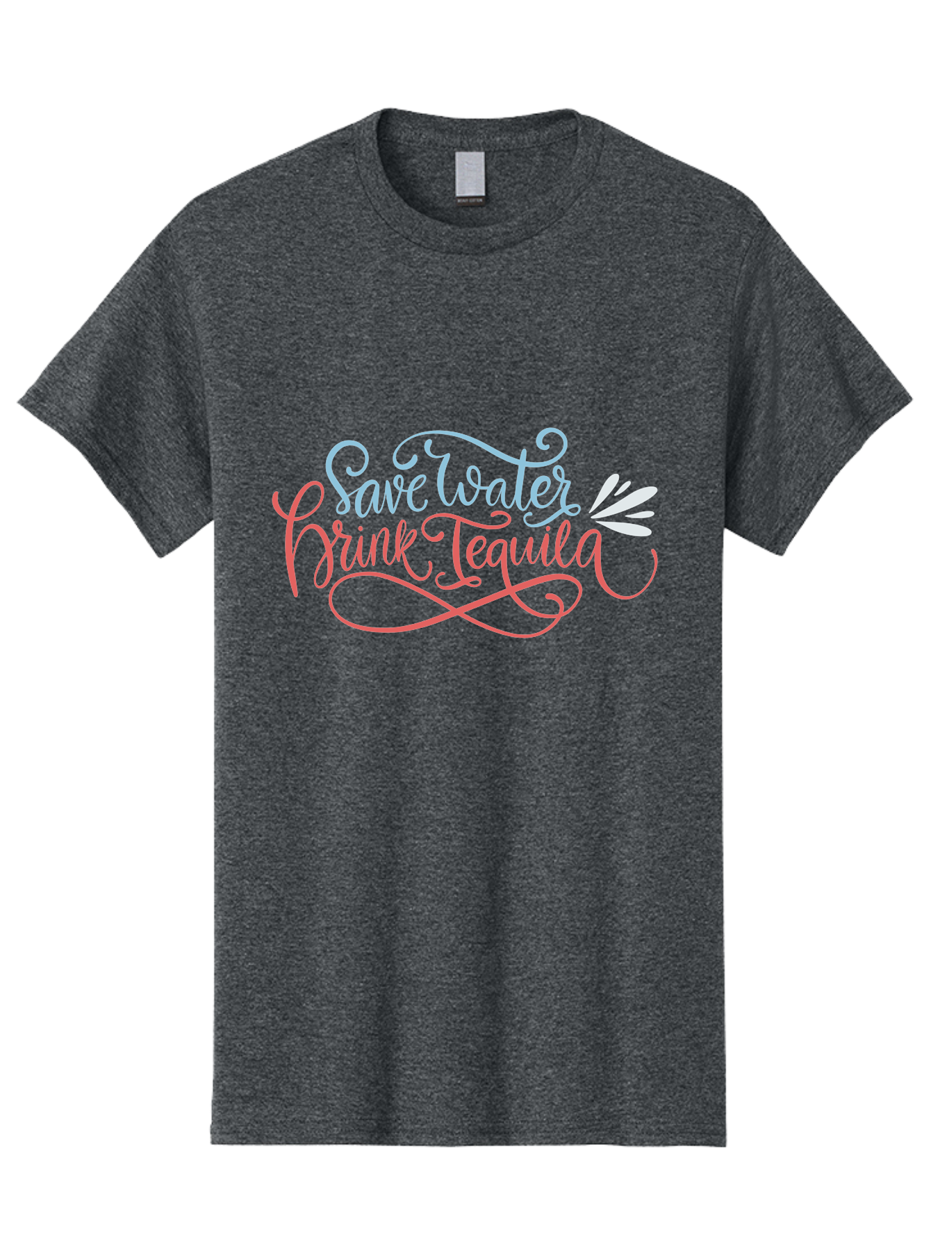 Save-Water-Drink-Tequila-3 Men'S Graphic Tee, 100% Cotton, Comfortable Casual Summer Wear, Machine Washable, Tequila Quote, Save Water, Drink Tequila, Funny Quote, Tequila Humor, Liquor Quote, Party Phrase, Agave Quote, Creative Typography, - Aaa293