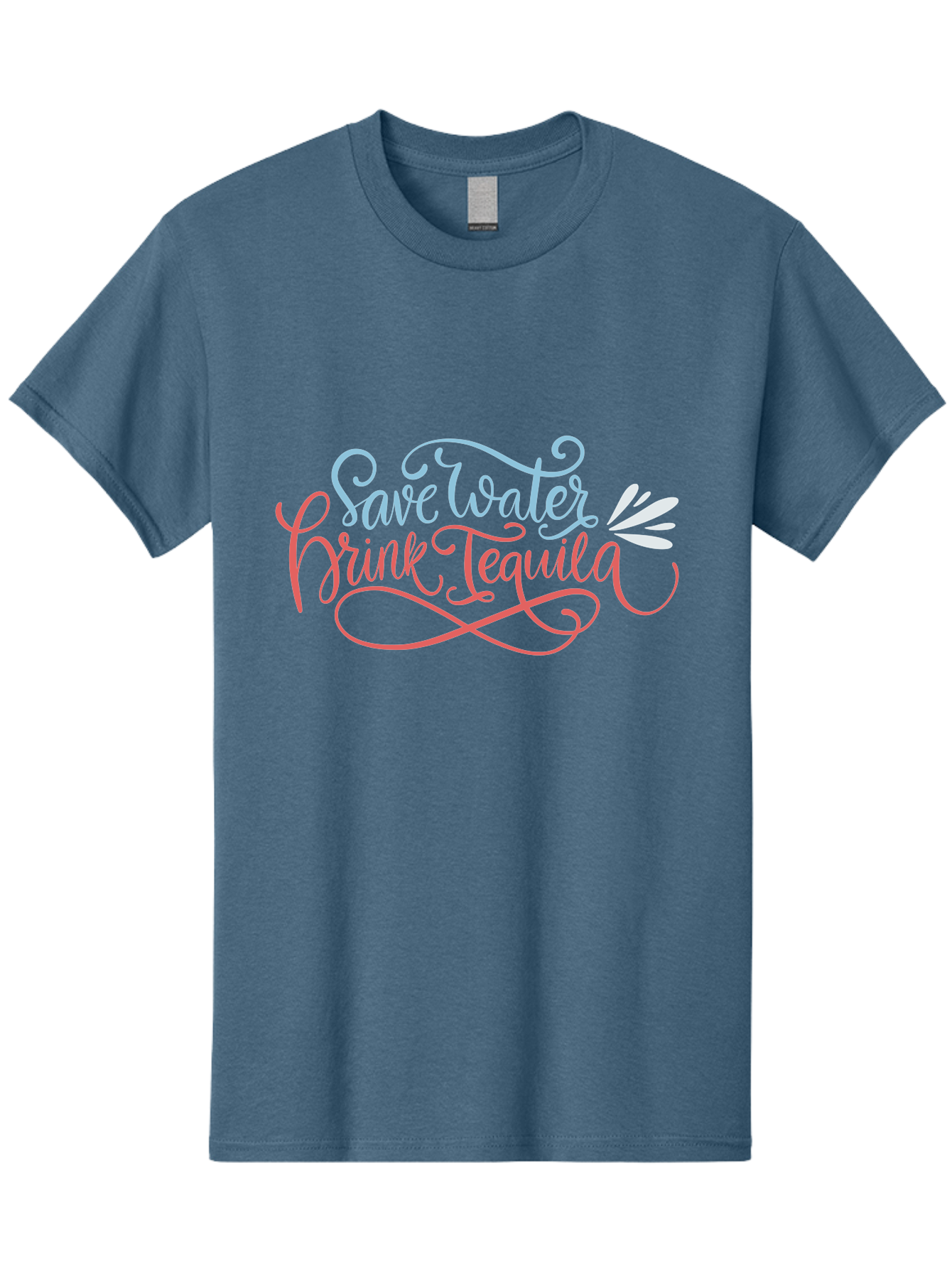 Save-Water-Drink-Tequila-3 Men'S Graphic Tee, 100% Cotton, Comfortable Casual Summer Wear, Machine Washable, Tequila Quote, Save Water, Drink Tequila, Funny Quote, Tequila Humor, Liquor Quote, Party Phrase, Agave Quote, Creative Typography, - Aaa293