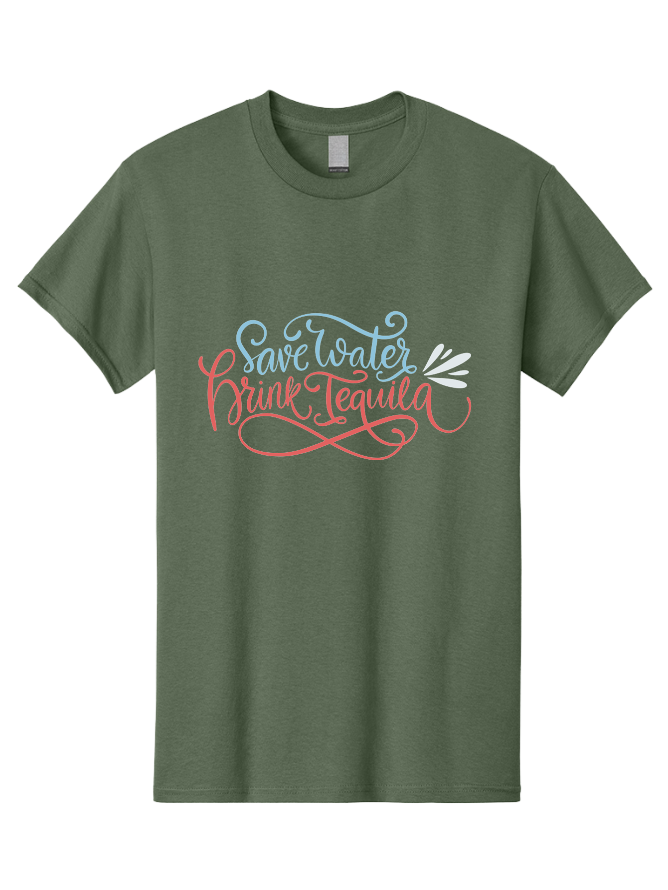 Save-Water-Drink-Tequila-3 Men'S Graphic Tee, 100% Cotton, Comfortable Casual Summer Wear, Machine Washable, Tequila Quote, Save Water, Drink Tequila, Funny Quote, Tequila Humor, Liquor Quote, Party Phrase, Agave Quote, Creative Typography, - Aaa293