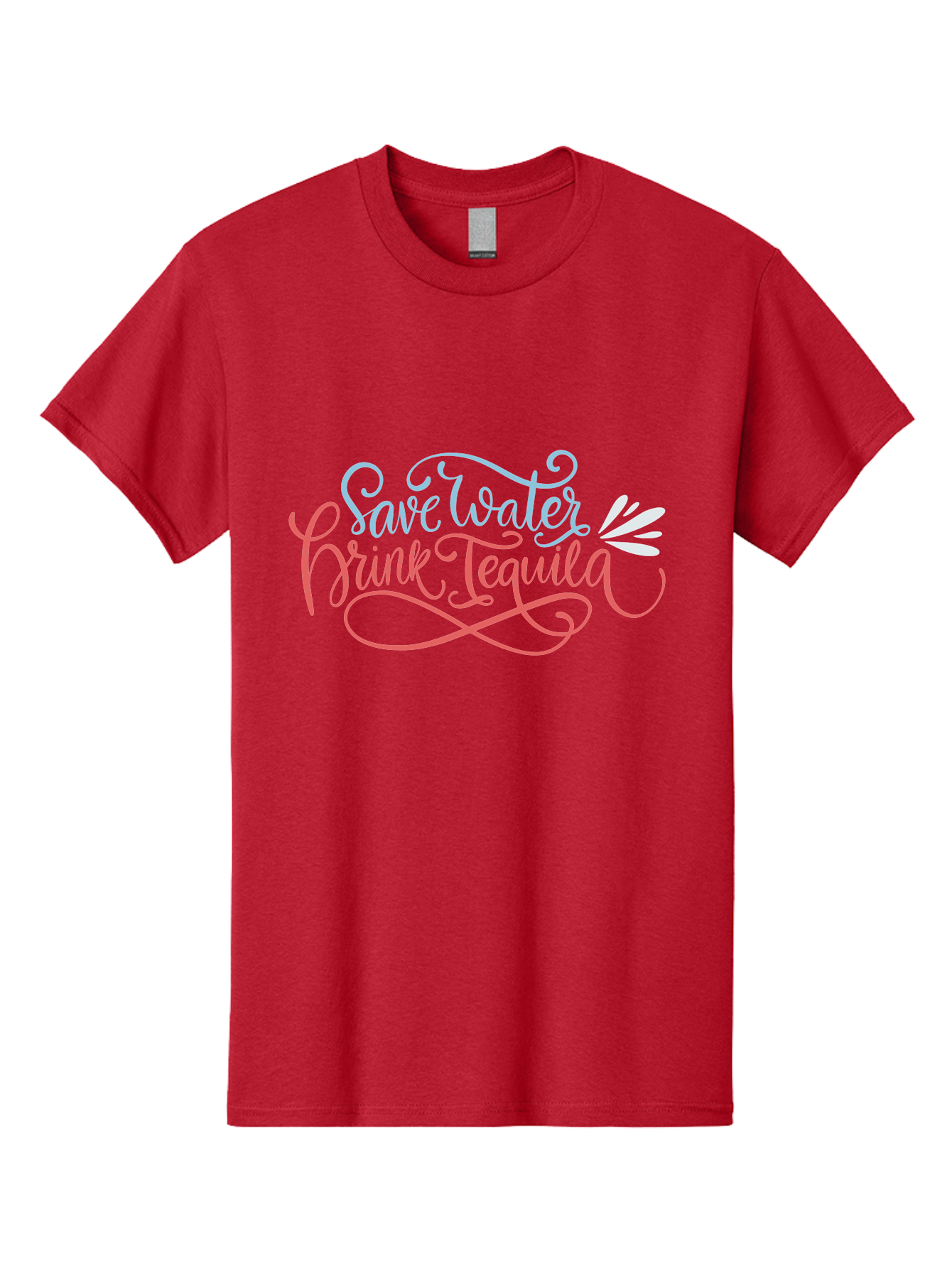 Save-Water-Drink-Tequila-3 Men'S Graphic Tee, 100% Cotton, Comfortable Casual Summer Wear, Machine Washable, Tequila Quote, Save Water, Drink Tequila, Funny Quote, Tequila Humor, Liquor Quote, Party Phrase, Agave Quote, Creative Typography, - Aaa293