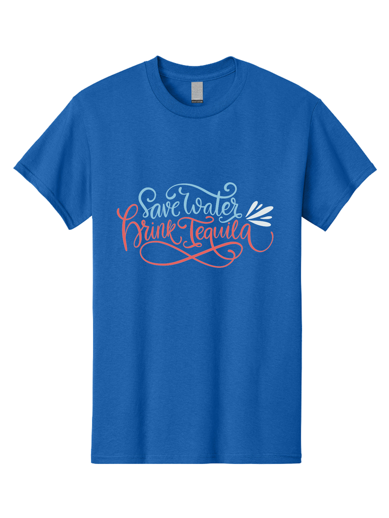 Save-Water-Drink-Tequila-3 Men'S Graphic Tee, 100% Cotton, Comfortable Casual Summer Wear, Machine Washable, Tequila Quote, Save Water, Drink Tequila, Funny Quote, Tequila Humor, Liquor Quote, Party Phrase, Agave Quote, Creative Typography, - Aaa293