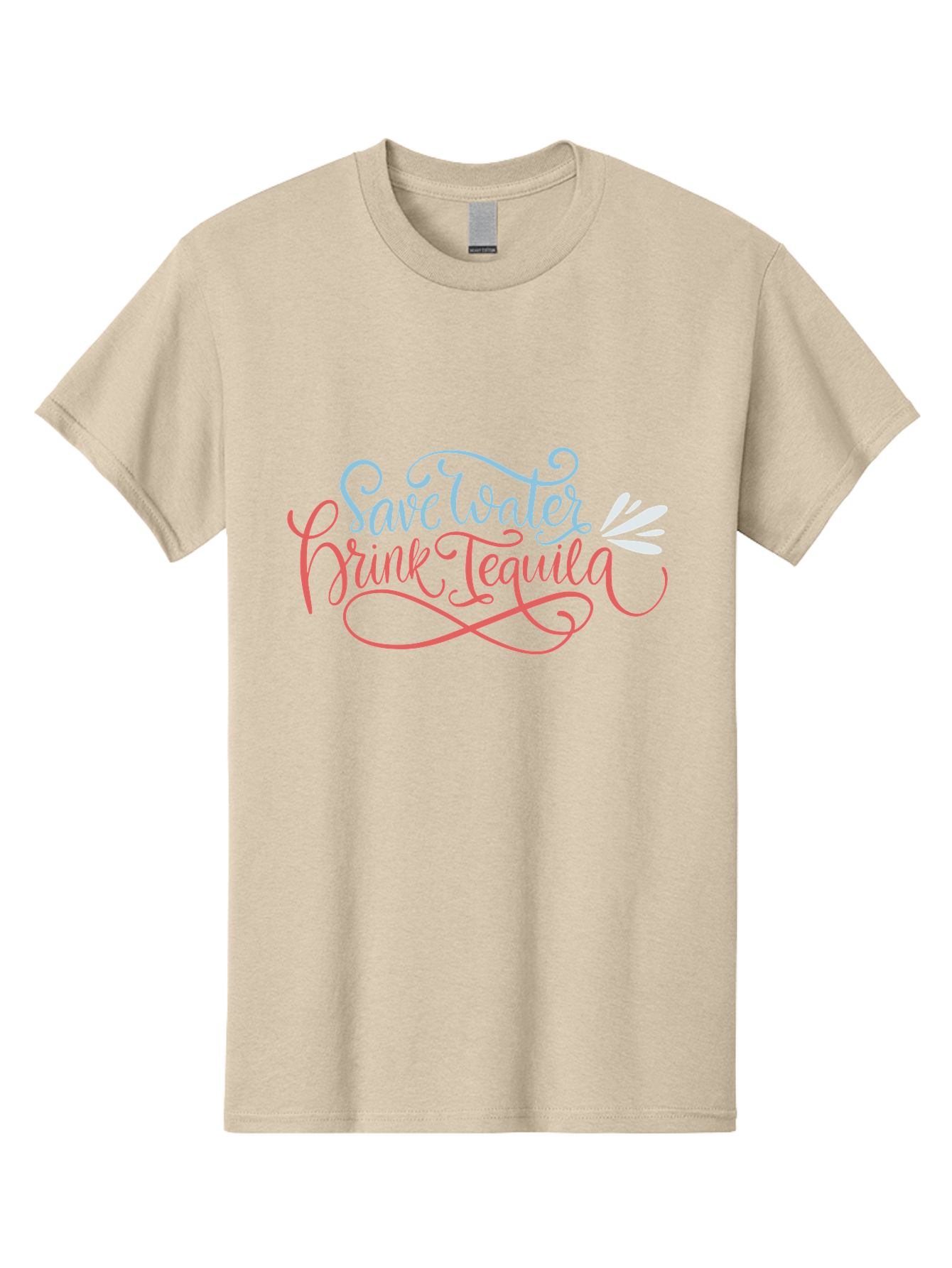 Save-Water-Drink-Tequila-3 Men'S Graphic Tee, 100% Cotton, Comfortable Casual Summer Wear, Machine Washable, Tequila Quote, Save Water, Drink Tequila, Funny Quote, Tequila Humor, Liquor Quote, Party Phrase, Agave Quote, Creative Typography, - Aaa293