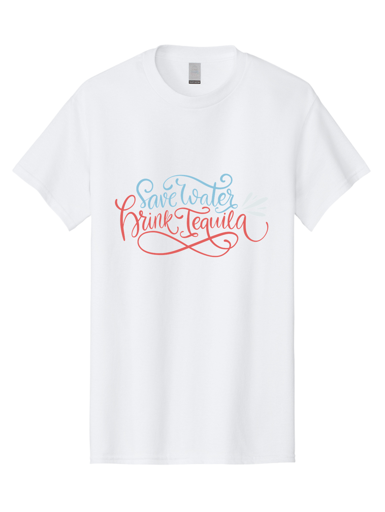 Save-Water-Drink-Tequila-3 Men'S Graphic Tee, 100% Cotton, Comfortable Casual Summer Wear, Machine Washable, Tequila Quote, Save Water, Drink Tequila, Funny Quote, Tequila Humor, Liquor Quote, Party Phrase, Agave Quote, Creative Typography, - Aaa293