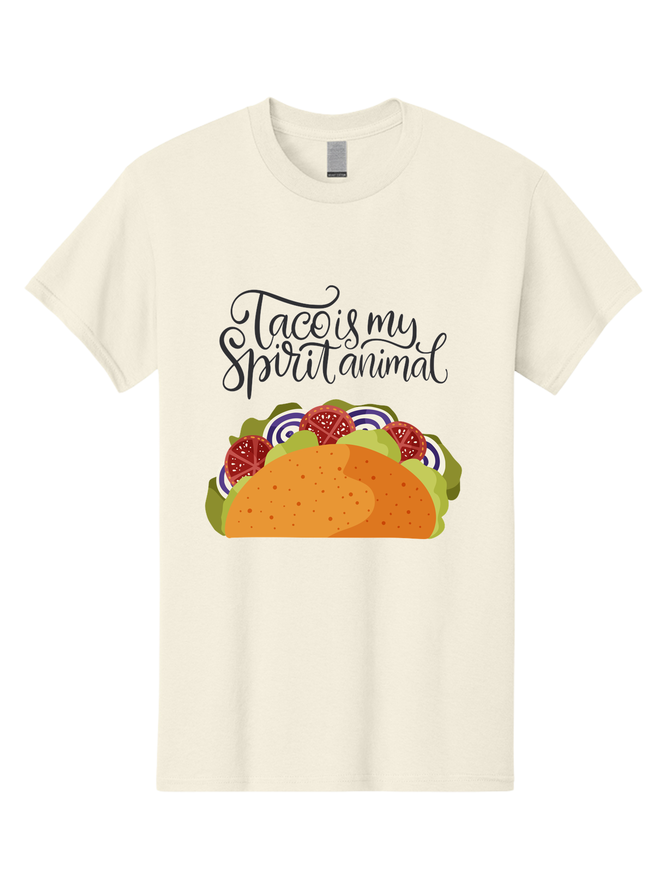 Taco-Is-My-Spirit-Animal-1 Men'S Graphic Tee, 100% Cotton, Comfortable Casual Summer Wear, Machine Washable, Taco Love, Mexican Cuisine, Foodie Humor, Taco Graphics, Spirit Animal Humor, Funny Quotes, Vibrant Graphics, Taco Culture, - Aaa300