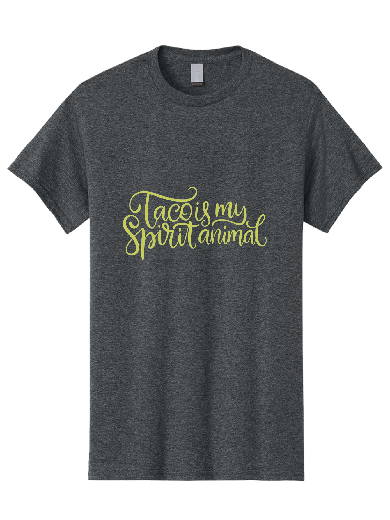Taco-Is-My-Spirit-Animal-2 Men'S Graphic Tee, 100% Cotton, Comfortable Casual Summer Wear, Machine Washable, Taco Lover, Funny Quote, Foodie Gift, Quirky Humor, Spirit Animal Humor, Taco Tuesday, Food Quote, Cute Graphics, - Aaa301