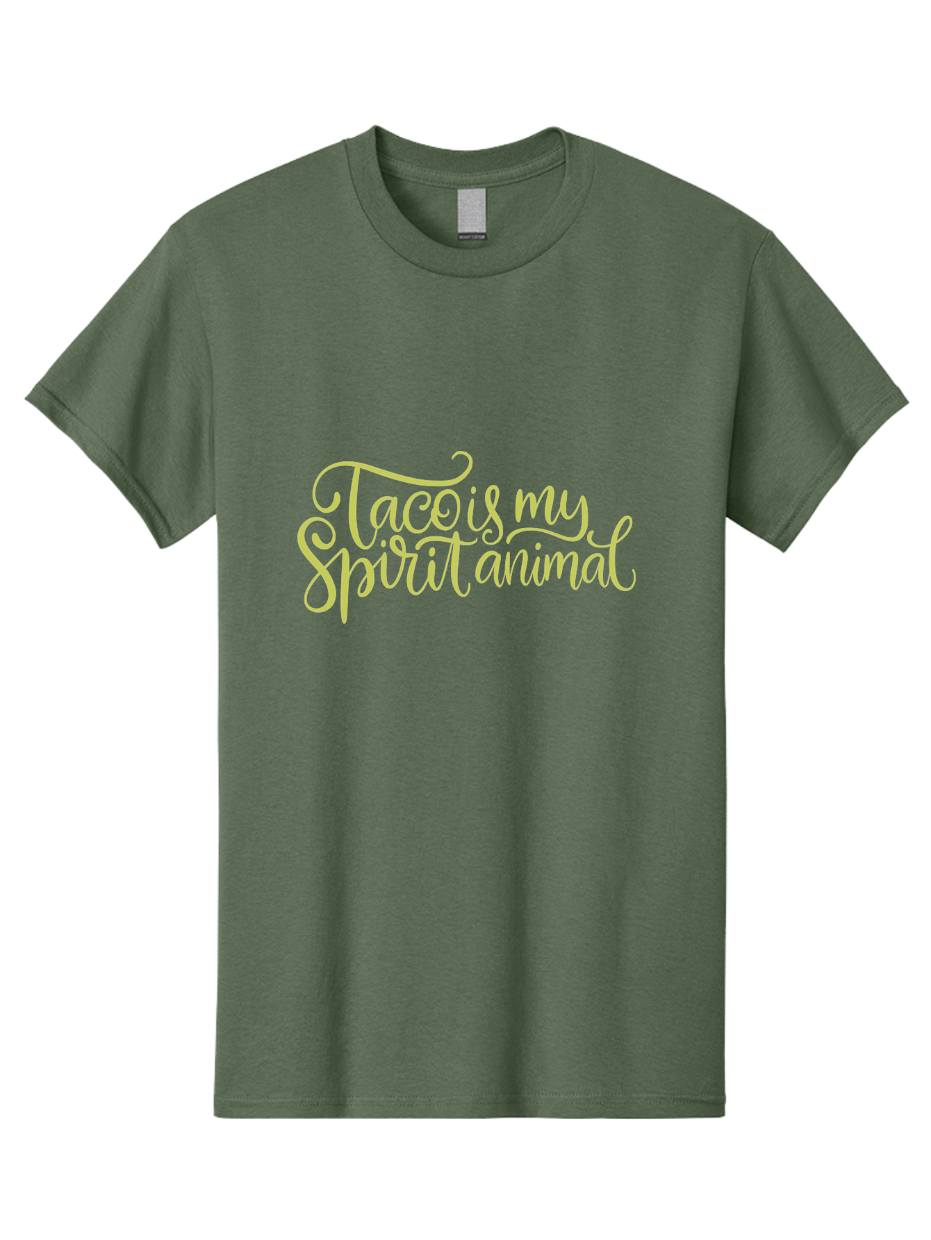 Taco-Is-My-Spirit-Animal-2 Men'S Graphic Tee, 100% Cotton, Comfortable Casual Summer Wear, Machine Washable, Taco Lover, Funny Quote, Foodie Gift, Quirky Humor, Spirit Animal Humor, Taco Tuesday, Food Quote, Cute Graphics, - Aaa301