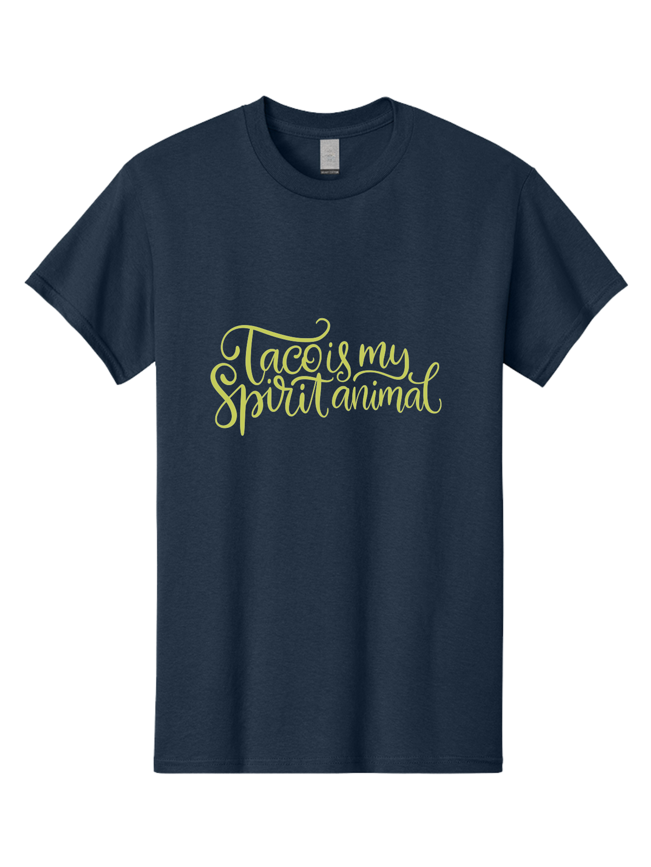 Taco-Is-My-Spirit-Animal-2 Men'S Graphic Tee, 100% Cotton, Comfortable Casual Summer Wear, Machine Washable, Taco Lover, Funny Quote, Foodie Gift, Quirky Humor, Spirit Animal Humor, Taco Tuesday, Food Quote, Cute Graphics, - Aaa301