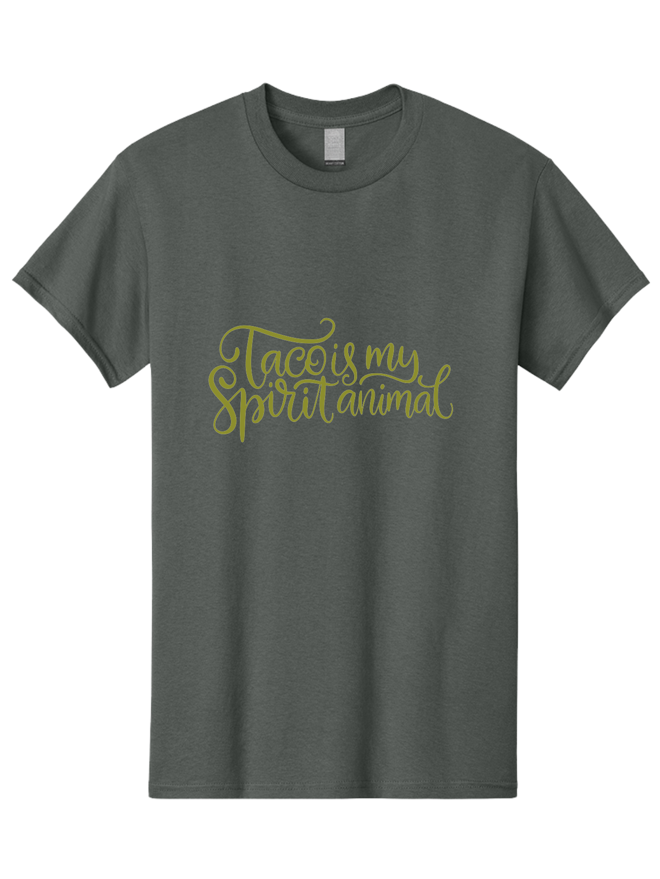 Tacos-My-Spirit-Animal Men'S Graphic Tee, 100% Cotton, Comfortable Casual Summer Wear, Machine Washable, Funny Quote, Quirky Humor, Taco Love, Motivational Saying, Spiritual Humor, Tacos My Spiritual Animal - Aaa303