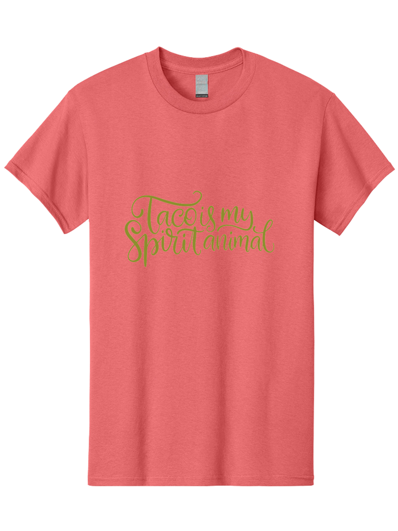Tacos-My-Spirit-Animal Men'S Graphic Tee, 100% Cotton, Comfortable Casual Summer Wear, Machine Washable, Funny Quote, Quirky Humor, Taco Love, Motivational Saying, Spiritual Humor, Tacos My Spiritual Animal - Aaa303