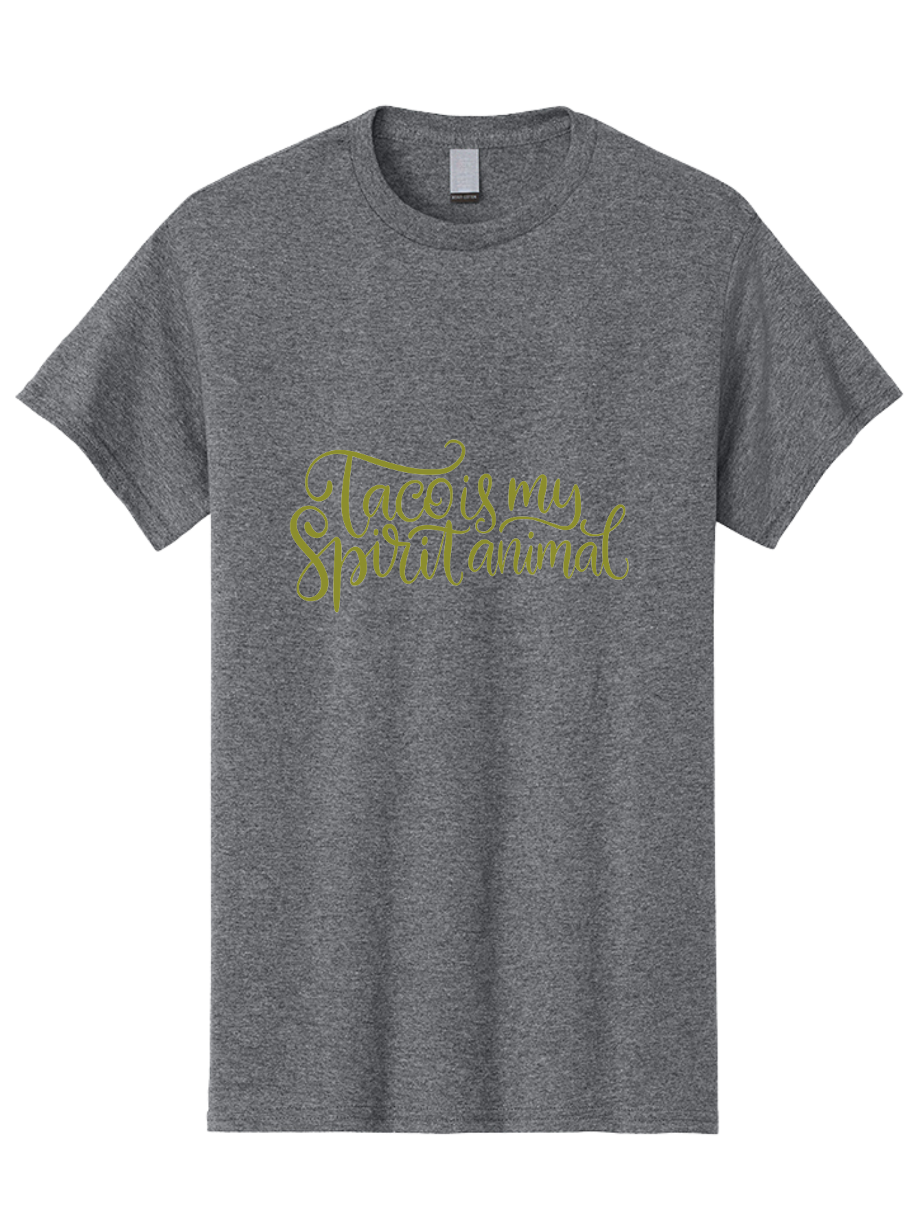 Tacos-My-Spirit-Animal Men'S Graphic Tee, 100% Cotton, Comfortable Casual Summer Wear, Machine Washable, Funny Quote, Quirky Humor, Taco Love, Motivational Saying, Spiritual Humor, Tacos My Spiritual Animal - Aaa303