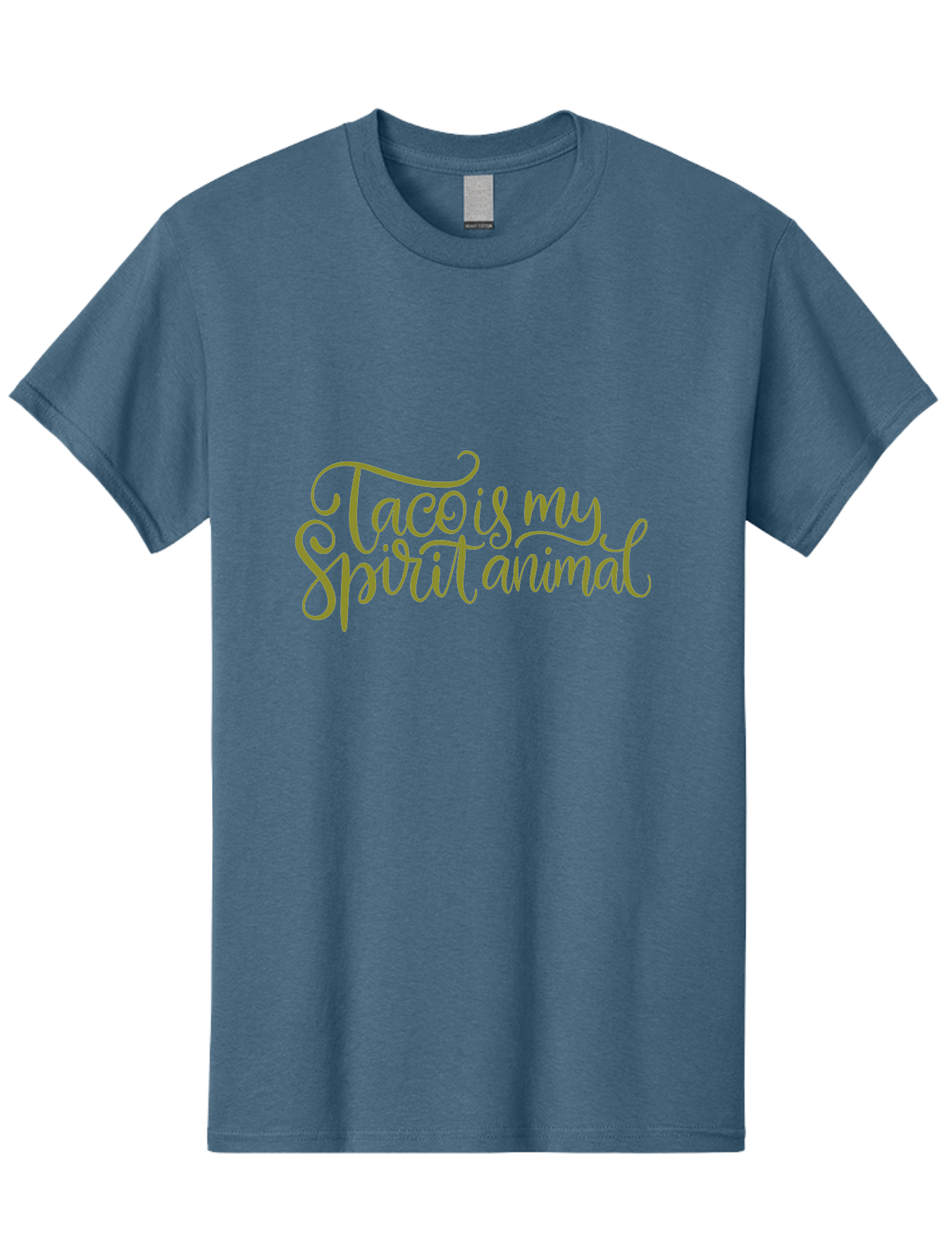 Tacos-My-Spirit-Animal Men'S Graphic Tee, 100% Cotton, Comfortable Casual Summer Wear, Machine Washable, Funny Quote, Quirky Humor, Taco Love, Motivational Saying, Spiritual Humor, Tacos My Spiritual Animal - Aaa303