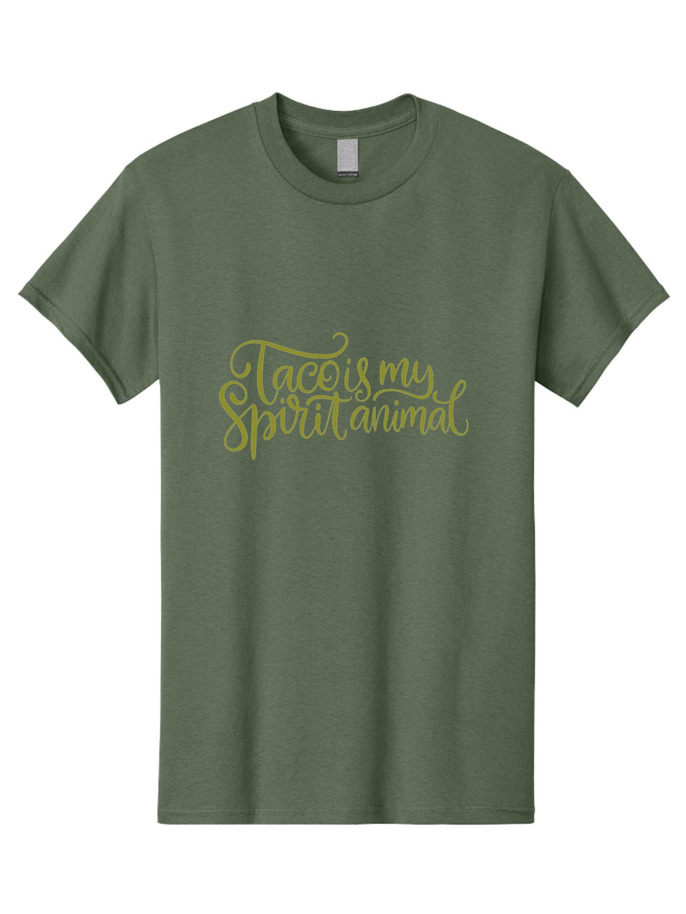 Tacos-My-Spirit-Animal Men'S Graphic Tee, 100% Cotton, Comfortable Casual Summer Wear, Machine Washable, Funny Quote, Quirky Humor, Taco Love, Motivational Saying, Spiritual Humor, Tacos My Spiritual Animal - Aaa303