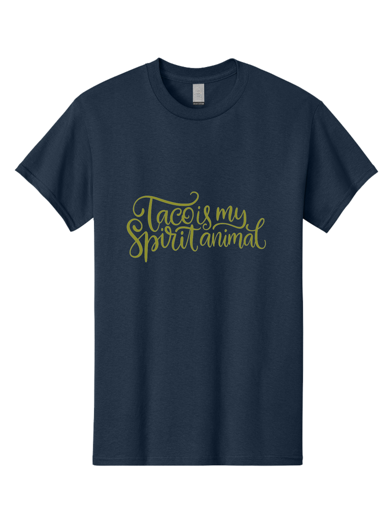 Tacos-My-Spirit-Animal Men'S Graphic Tee, 100% Cotton, Comfortable Casual Summer Wear, Machine Washable, Funny Quote, Quirky Humor, Taco Love, Motivational Saying, Spiritual Humor, Tacos My Spiritual Animal - Aaa303