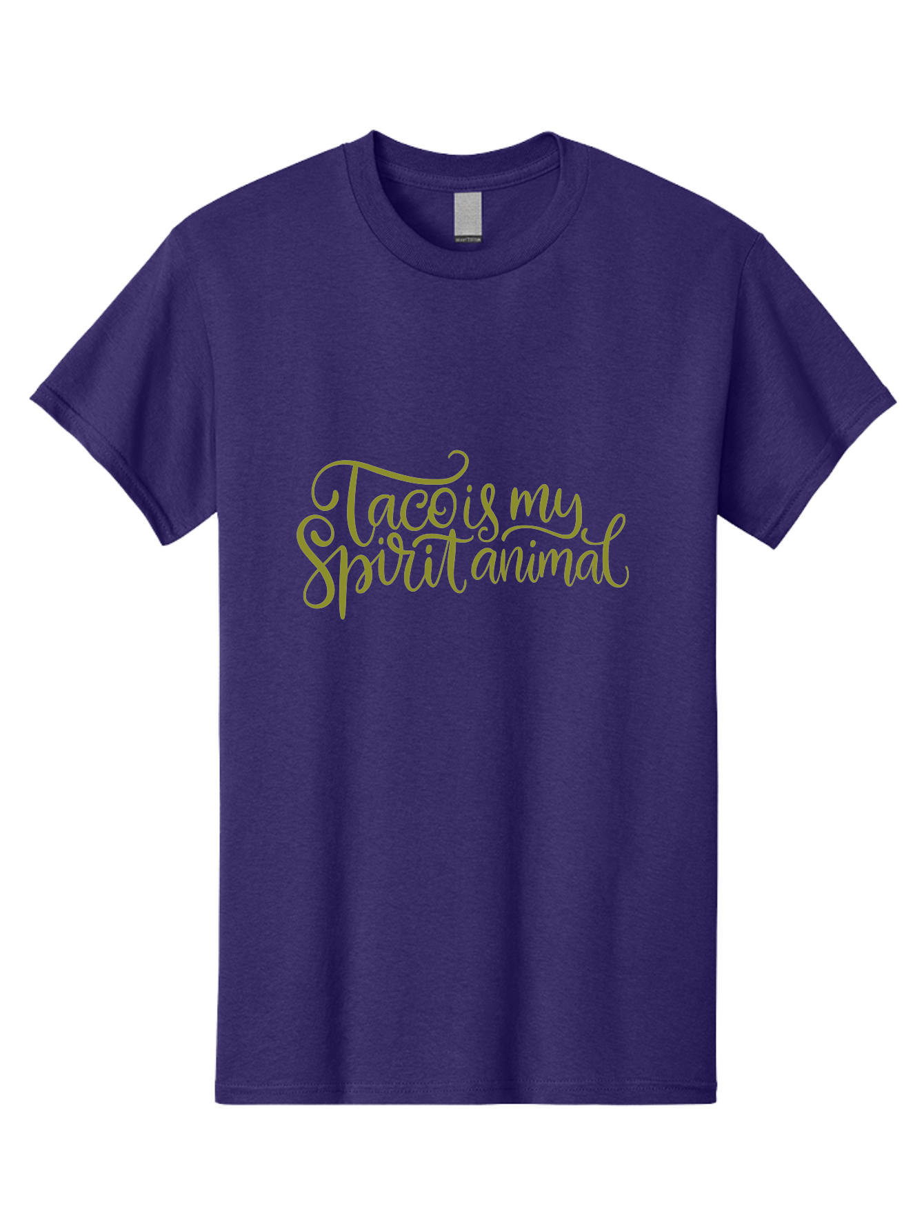 Tacos-My-Spirit-Animal Men'S Graphic Tee, 100% Cotton, Comfortable Casual Summer Wear, Machine Washable, Funny Quote, Quirky Humor, Taco Love, Motivational Saying, Spiritual Humor, Tacos My Spiritual Animal - Aaa303