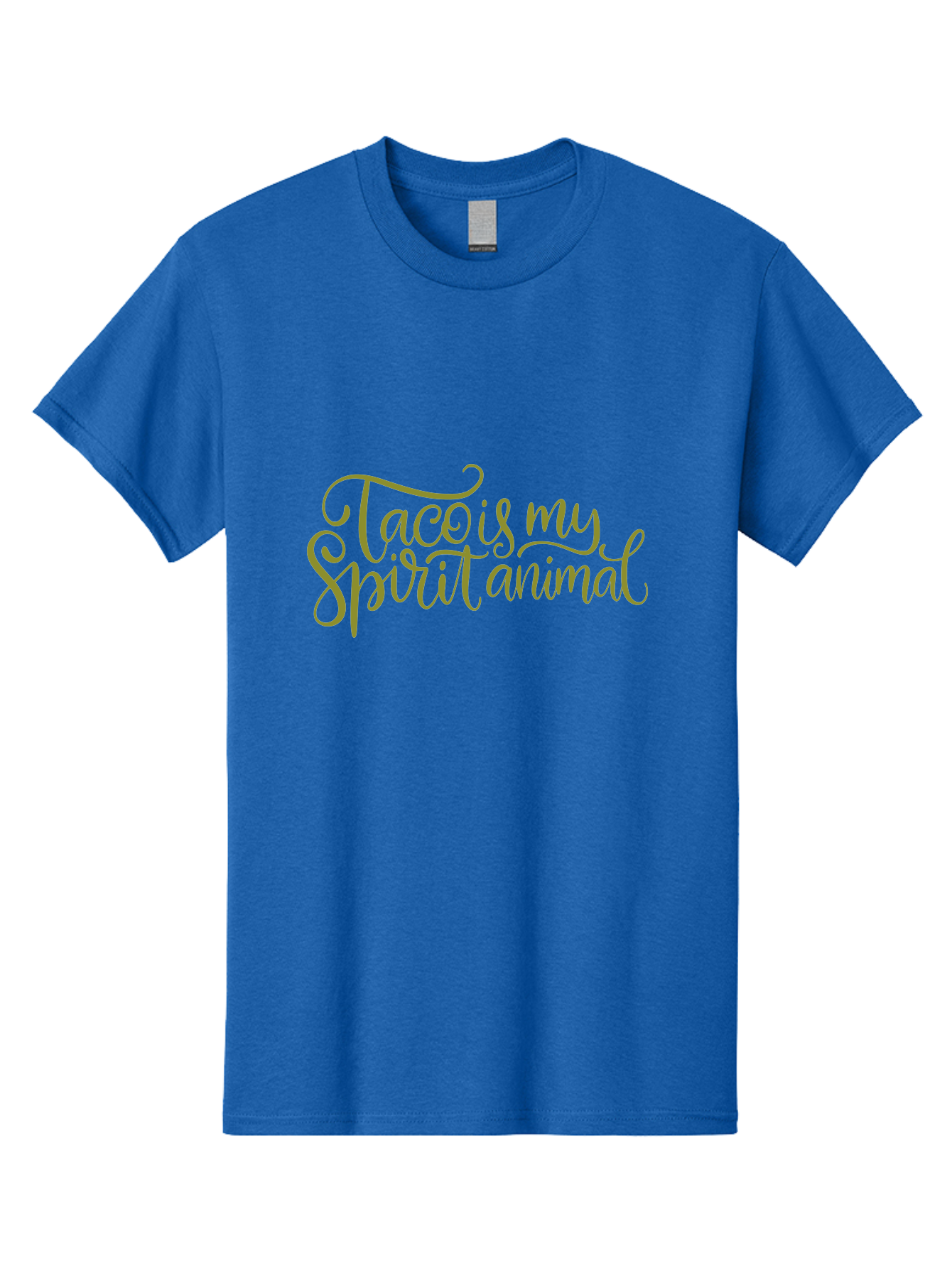 Tacos-My-Spirit-Animal Men'S Graphic Tee, 100% Cotton, Comfortable Casual Summer Wear, Machine Washable, Funny Quote, Quirky Humor, Taco Love, Motivational Saying, Spiritual Humor, Tacos My Spiritual Animal - Aaa303
