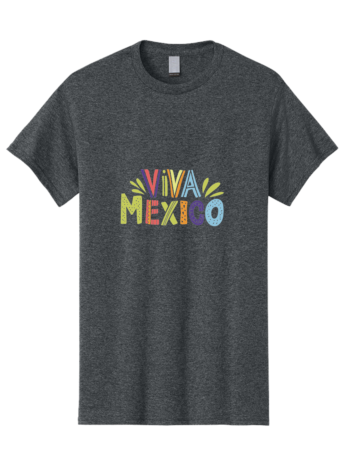 Viva-Mexico-2 Men'S Graphic Tee, 100% Cotton, Comfortable Casual Summer Wear, Machine Washable, Viva Mexico, Colorful Typography, Vibrant Colors, Festive Atmosphere, Celebratory Design, Latin American Culture, Fiesta Theme, - Aaa307