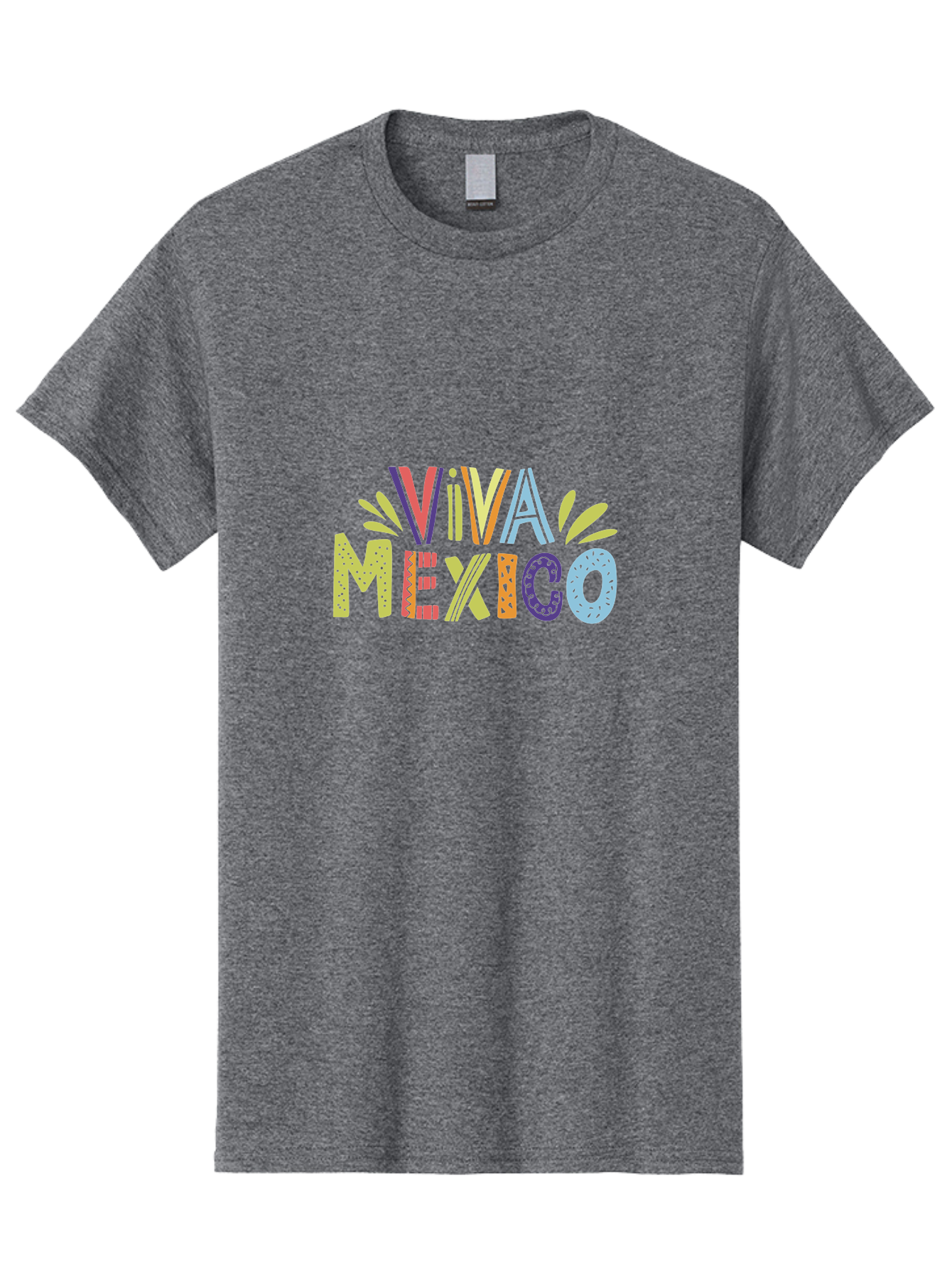 Viva-Mexico-2 Men'S Graphic Tee, 100% Cotton, Comfortable Casual Summer Wear, Machine Washable, Viva Mexico, Colorful Typography, Vibrant Colors, Festive Atmosphere, Celebratory Design, Latin American Culture, Fiesta Theme, - Aaa307