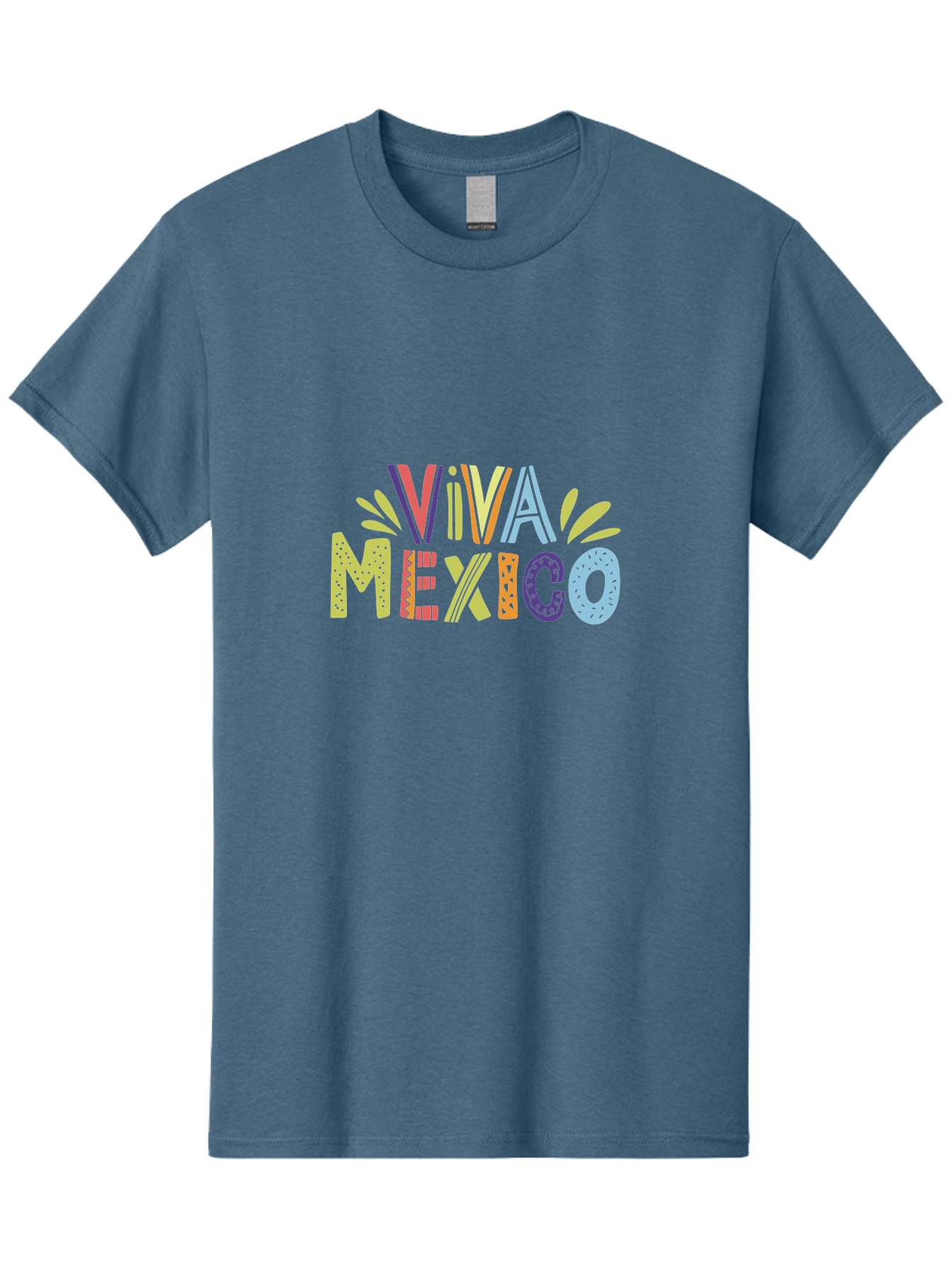 Viva-Mexico-2 Men'S Graphic Tee, 100% Cotton, Comfortable Casual Summer Wear, Machine Washable, Viva Mexico, Colorful Typography, Vibrant Colors, Festive Atmosphere, Celebratory Design, Latin American Culture, Fiesta Theme, - Aaa307