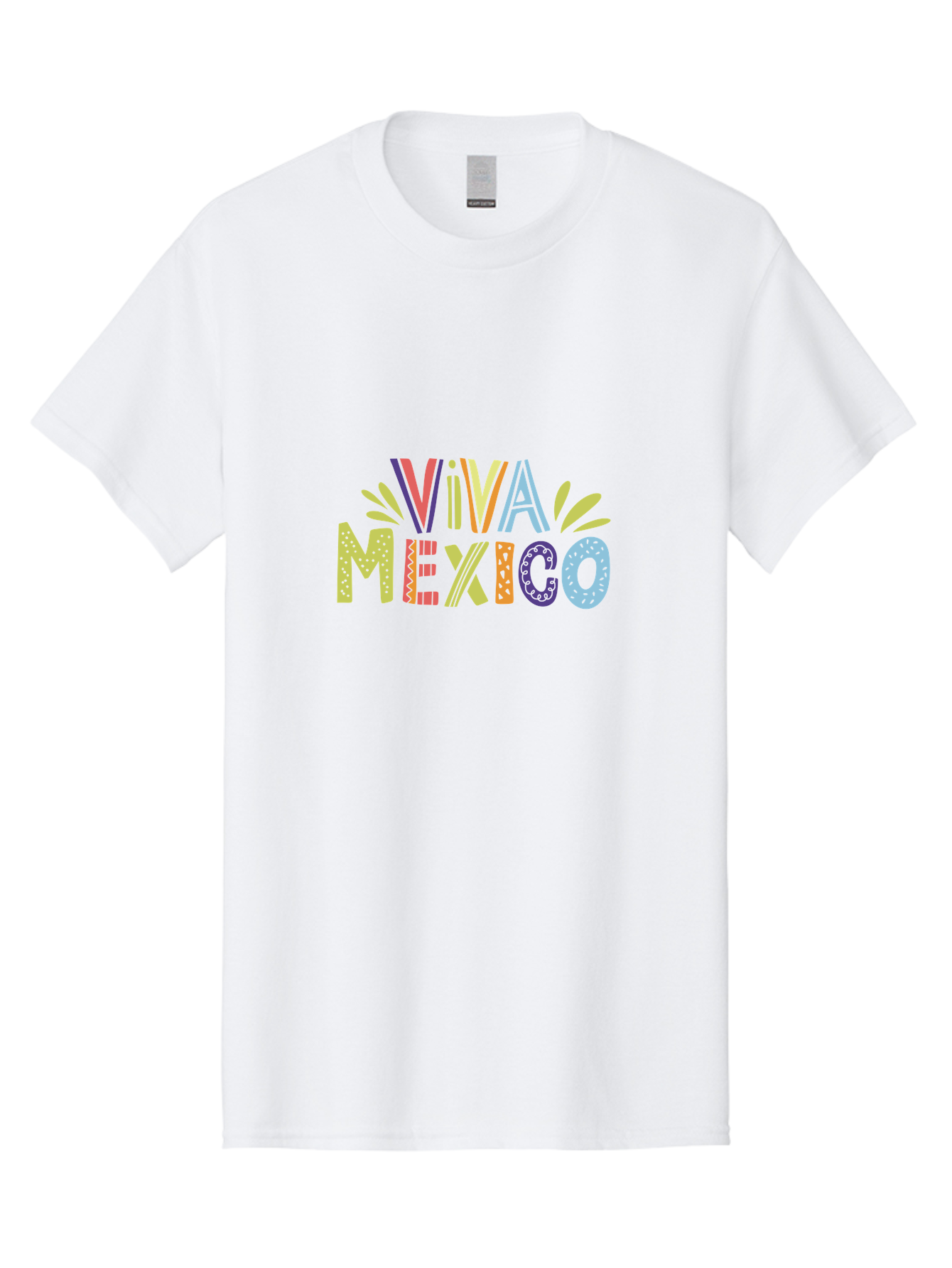 Viva-Mexico-2 Men'S Graphic Tee, 100% Cotton, Comfortable Casual Summer Wear, Machine Washable, Viva Mexico, Colorful Typography, Vibrant Colors, Festive Atmosphere, Celebratory Design, Latin American Culture, Fiesta Theme, - Aaa307