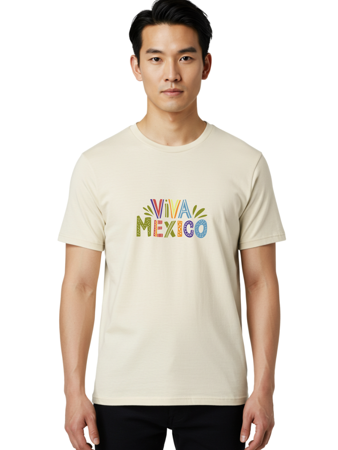 Viva-Mexico-3 Men'S Graphic Tee, 100% Cotton, Comfortable Casual Summer Wear, Machine Washable, Viva Mexico, Colorful Typography, Festive Design, Cultural Celebration, Latin American Heritage, Vibrant Colors, Dynamic Composition, - Aaa308