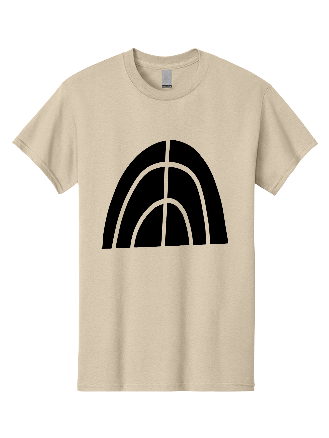 Black-Arch-Graphic Men'S Graphic Tee, 100% Cotton, Comfortable Casual Summer Wear, Machine Washable, Letter A, Simple Design, Typography, Bold Font, Black And Green, Modern Aesthetic, Graphic Element, Minimalist Style - Aaa362