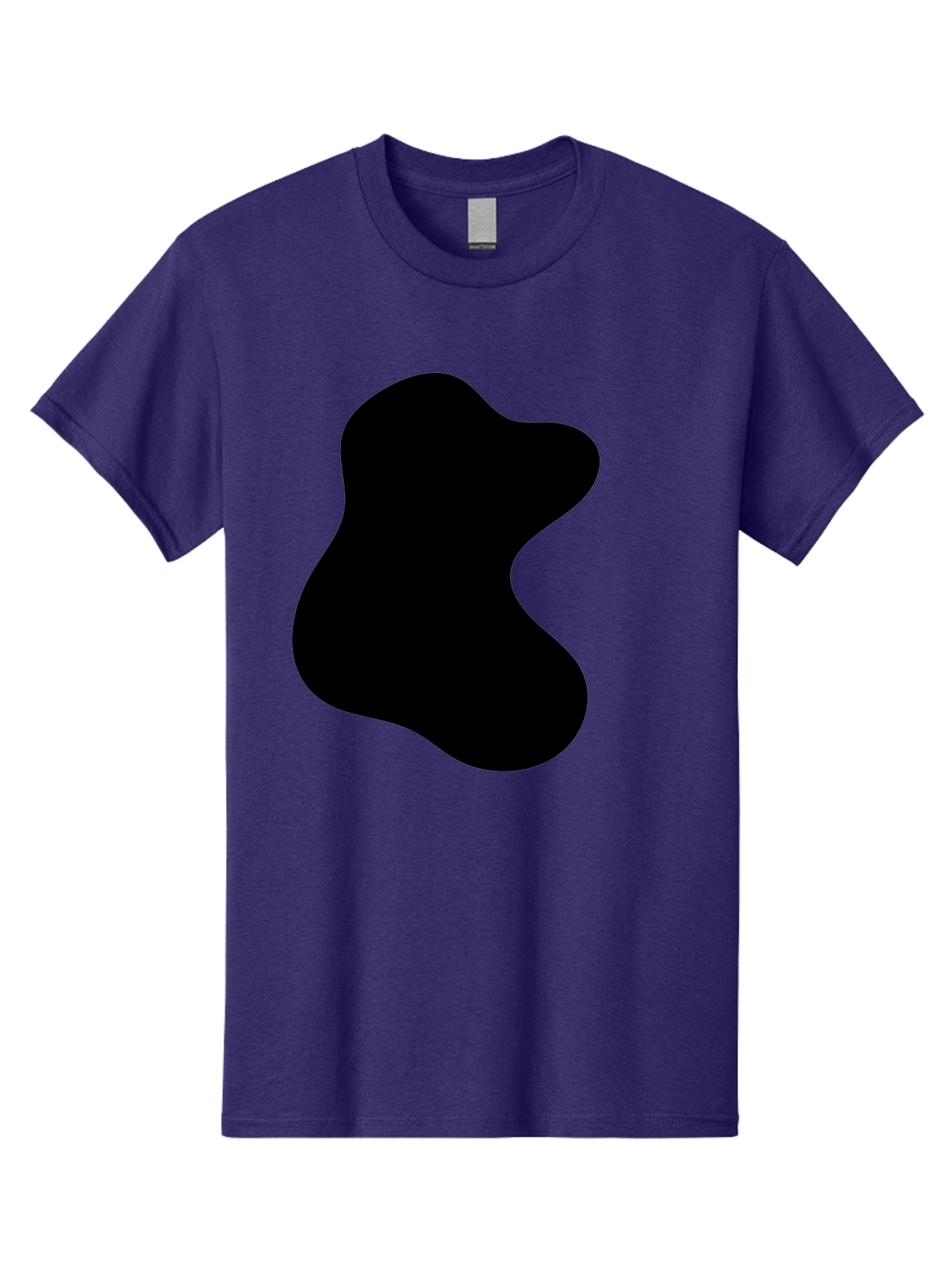 black blob shape, abstract design, irregular form, modern art, minimalist style, simple shape, unique silhouette