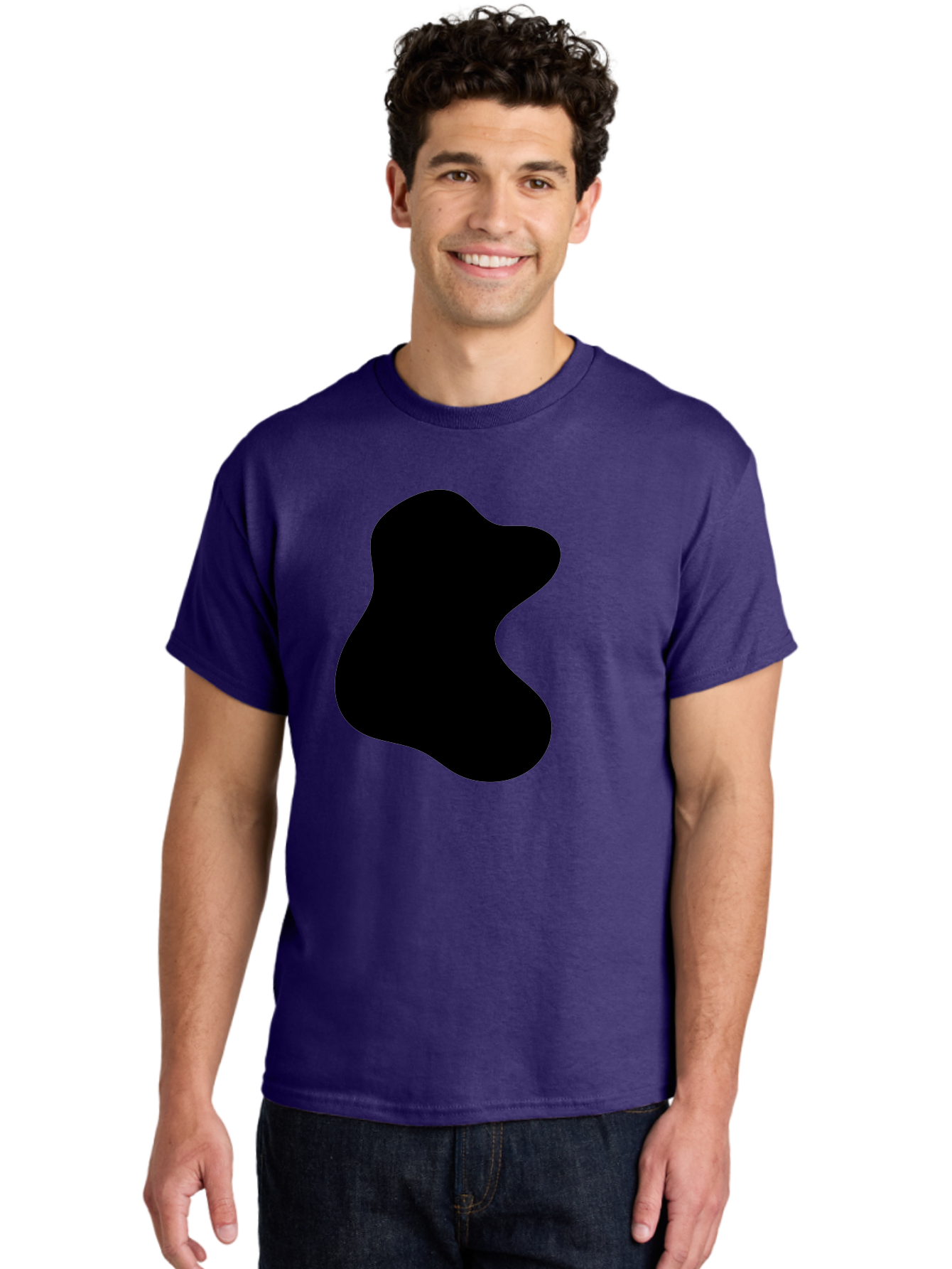 black blob shape, abstract design, irregular form, modern art, minimalist style, simple shape, unique silhouette