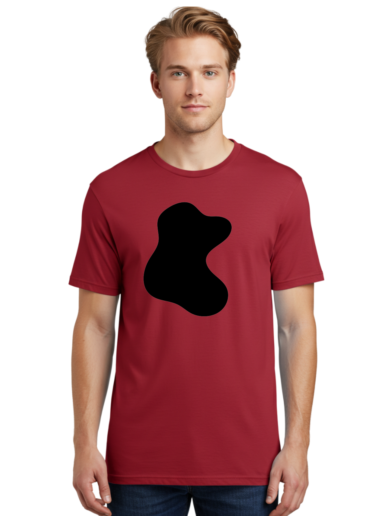 black blob shape, abstract design, irregular form, modern art, minimalist style, simple shape, unique silhouette