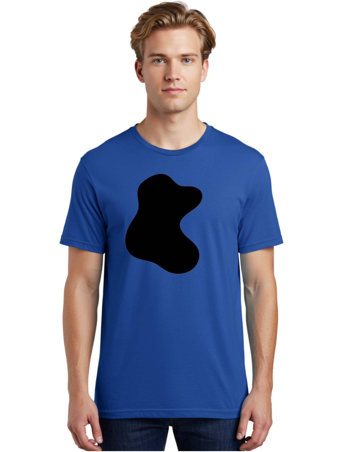 black blob shape, abstract design, irregular form, modern art, minimalist style, simple shape, unique silhouette