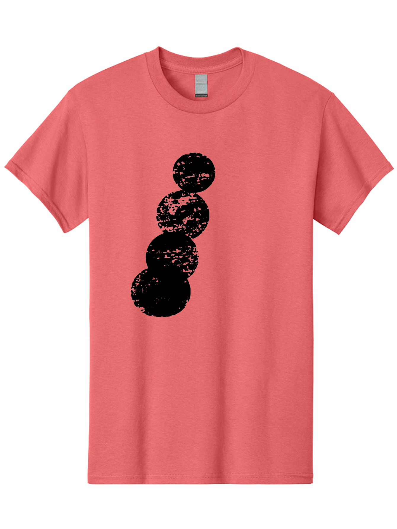 Black-Circles Men'S Graphic Tee, 100% Cotton, Comfortable Casual Summer Wear, Machine Washable, Black Spheres, Distressed Texture, Diagonal Alignment, Abstract Design, Modern Art, Creative Pattern, Minimalist Style, Grunge Effect, - Aaa370