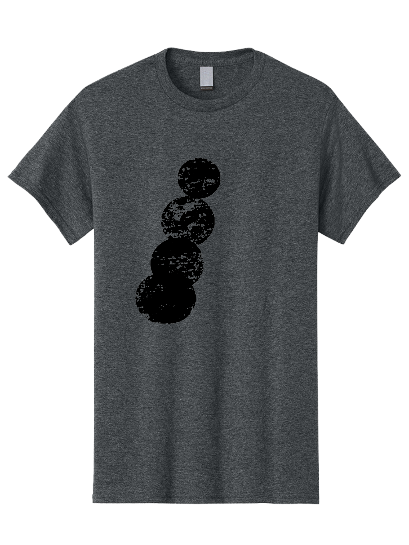 Black-Circles Men'S Graphic Tee, 100% Cotton, Comfortable Casual Summer Wear, Machine Washable, Black Spheres, Distressed Texture, Diagonal Alignment, Abstract Design, Modern Art, Creative Pattern, Minimalist Style, Grunge Effect, - Aaa370