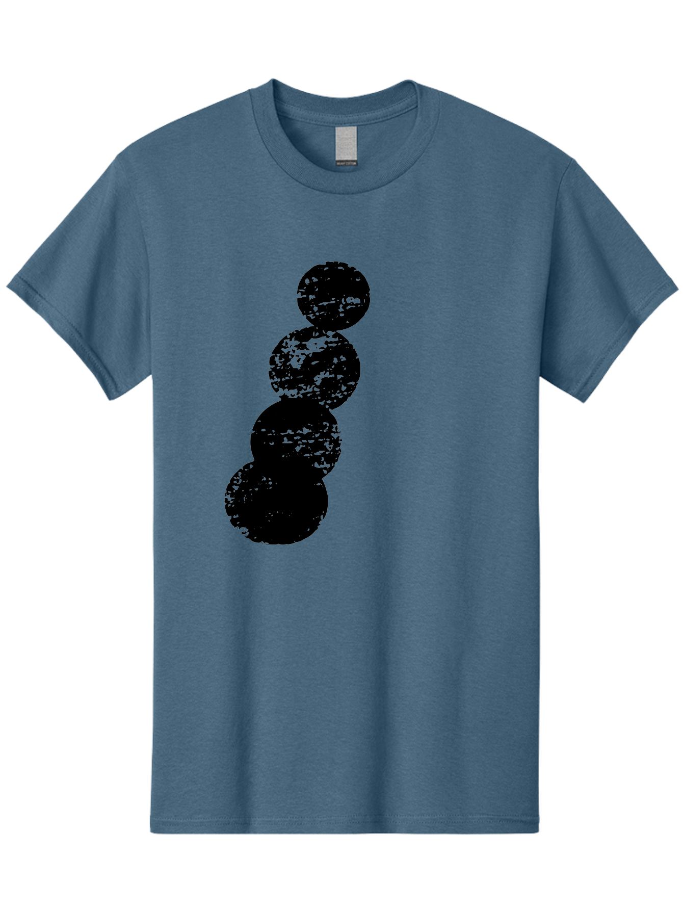 Black-Circles Men'S Graphic Tee, 100% Cotton, Comfortable Casual Summer Wear, Machine Washable, Black Spheres, Distressed Texture, Diagonal Alignment, Abstract Design, Modern Art, Creative Pattern, Minimalist Style, Grunge Effect, - Aaa370