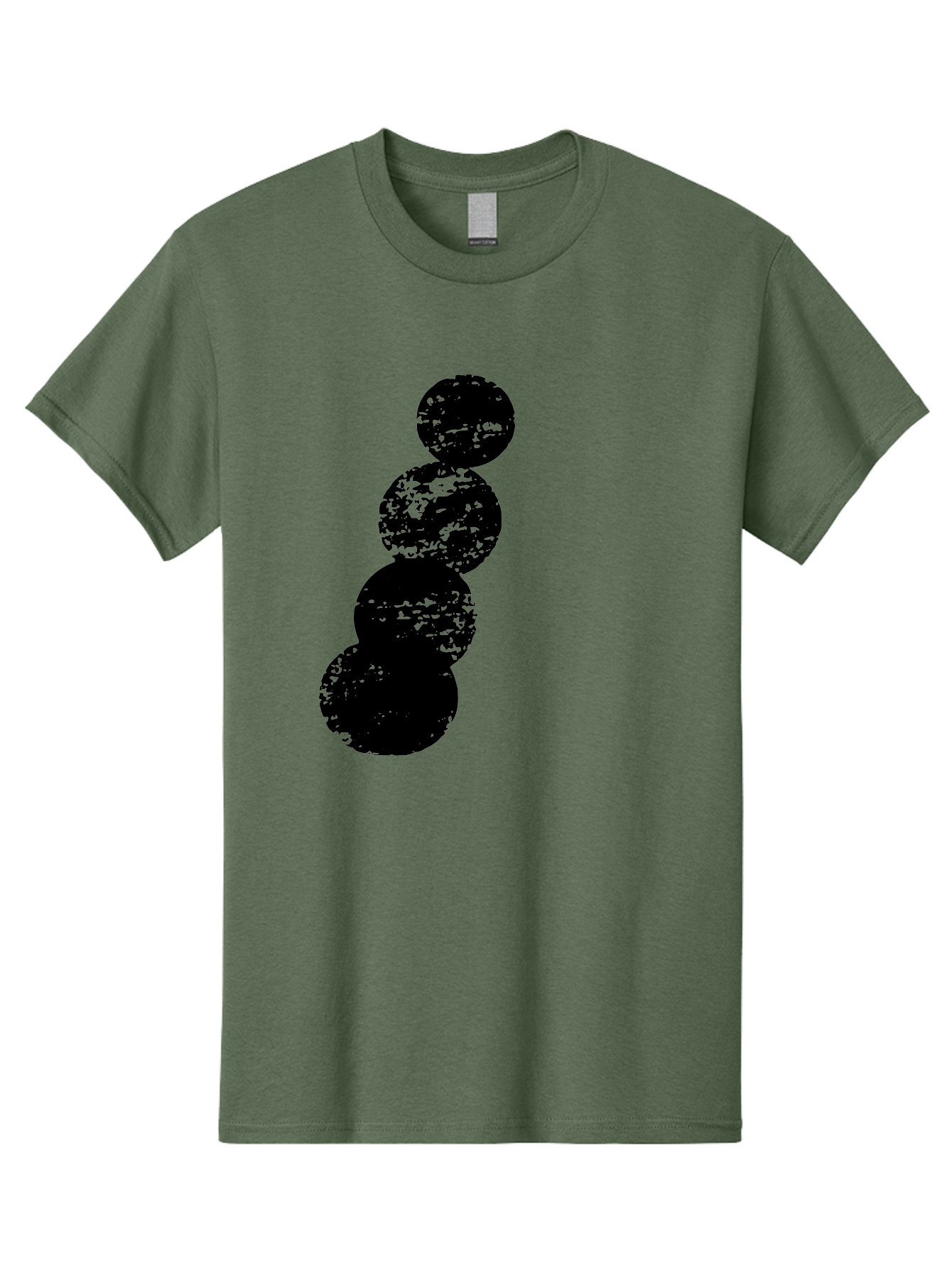 Black-Circles Men'S Graphic Tee, 100% Cotton, Comfortable Casual Summer Wear, Machine Washable, Black Spheres, Distressed Texture, Diagonal Alignment, Abstract Design, Modern Art, Creative Pattern, Minimalist Style, Grunge Effect, - Aaa370