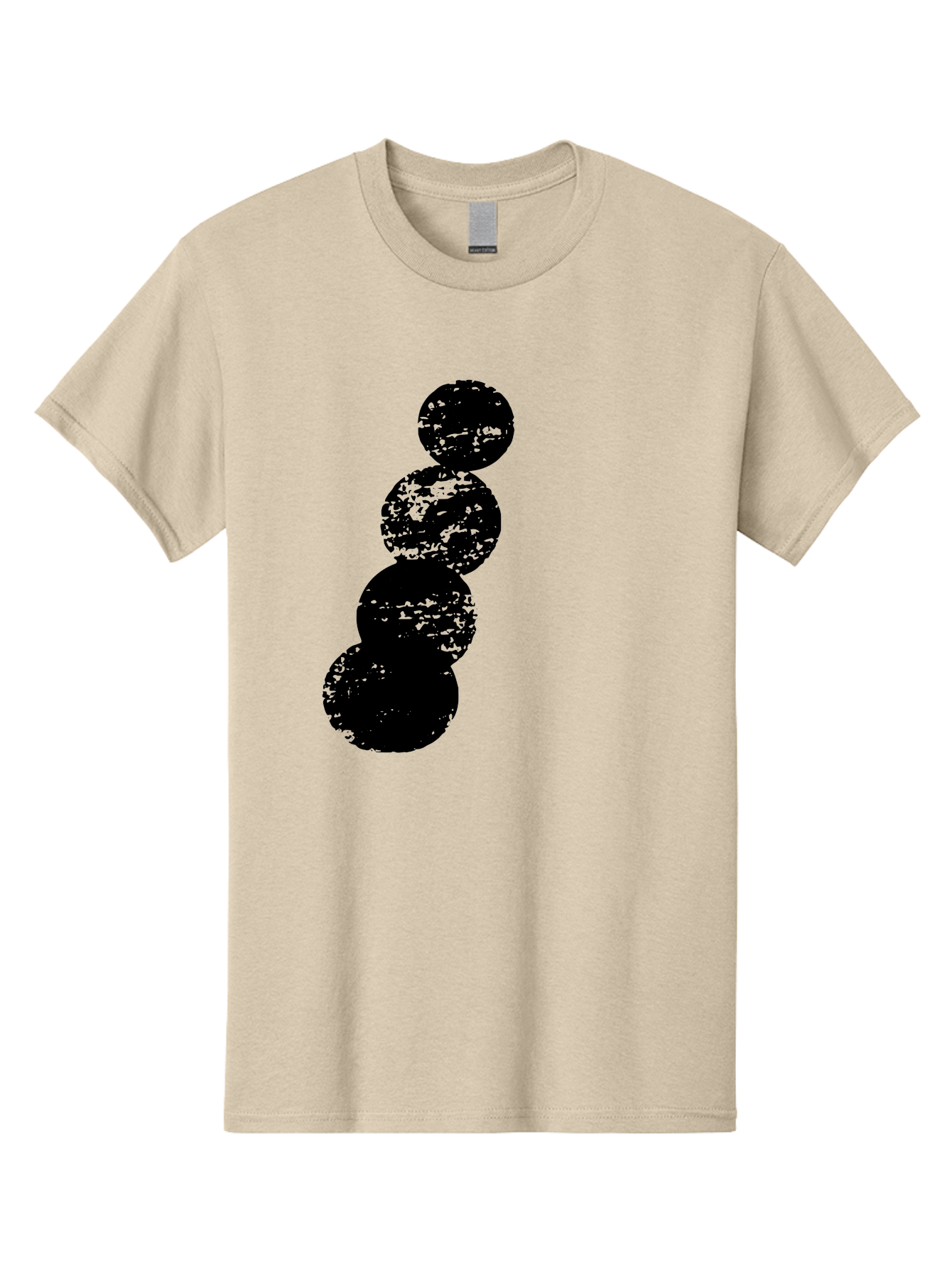 Black-Circles Men'S Graphic Tee, 100% Cotton, Comfortable Casual Summer Wear, Machine Washable, Black Spheres, Distressed Texture, Diagonal Alignment, Abstract Design, Modern Art, Creative Pattern, Minimalist Style, Grunge Effect, - Aaa370