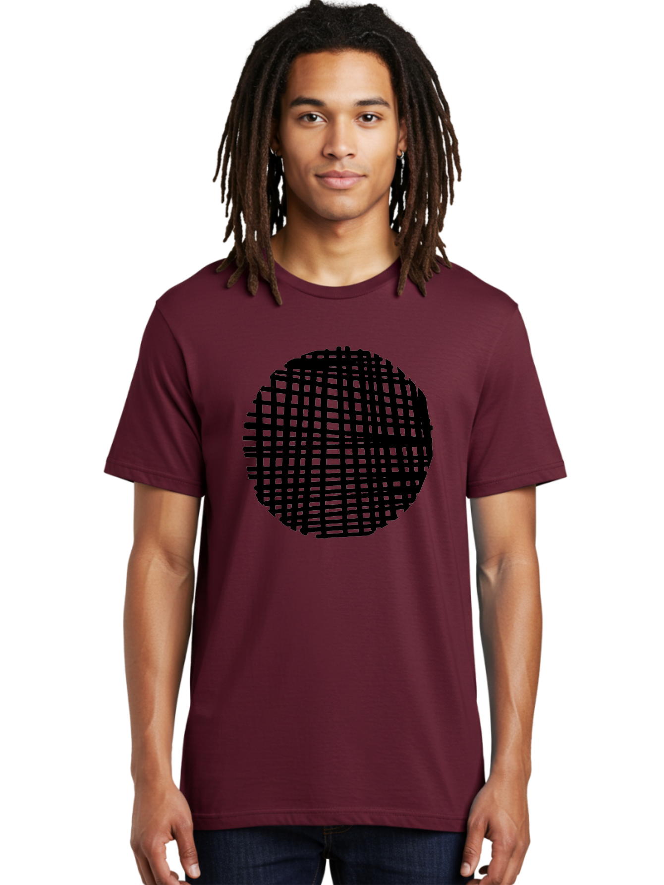 Black-Grid-Circle Men'S Graphic Tee, 100% Cotton, Comfortable Casual Summer Wear, Machine Washable, Disco Ball, Grid Pattern, Abstract Design, Black And Green, Modern Art, Geometric Shape, Spherical Object, Shiny Surface, Party Decoration - Aaa375